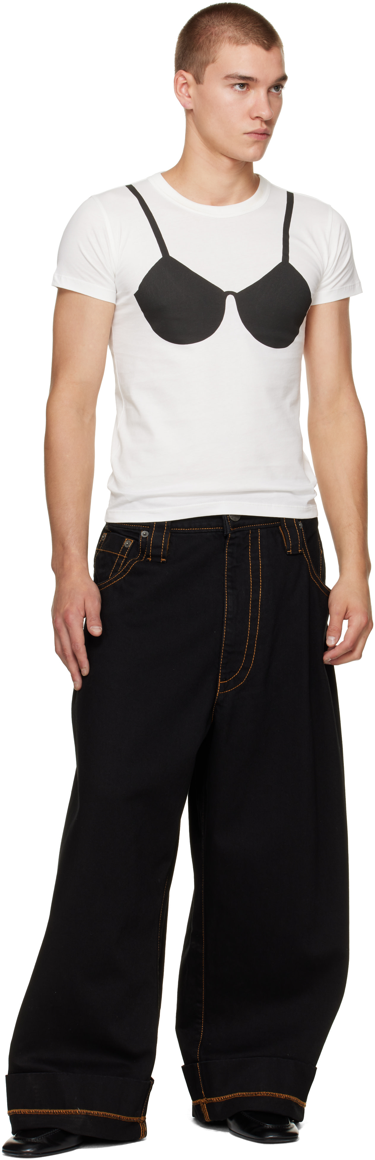 VAQUERA - White Bra T-Shirt