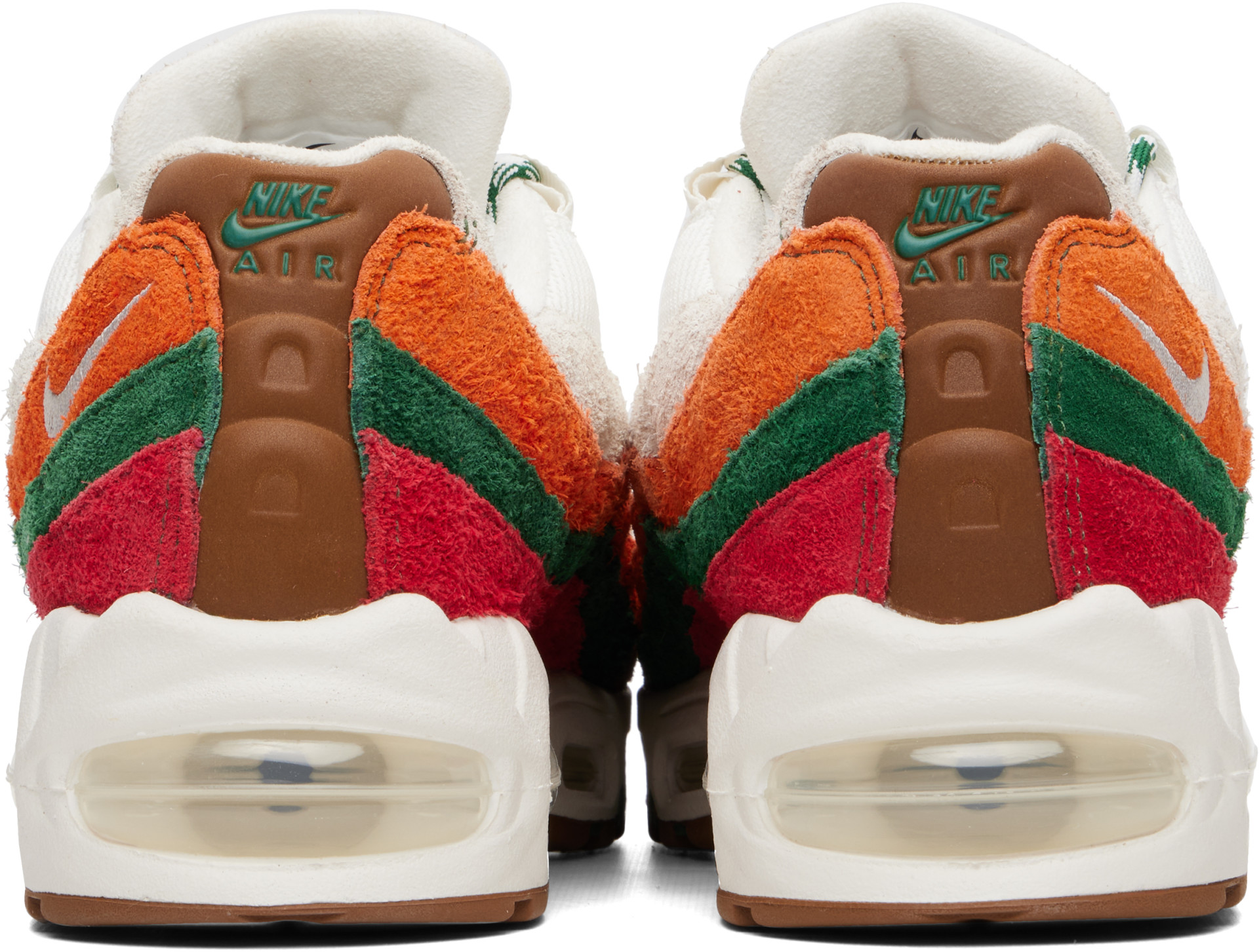 Nike - Baskets Air Max 95 Big Bubble blanc et brun