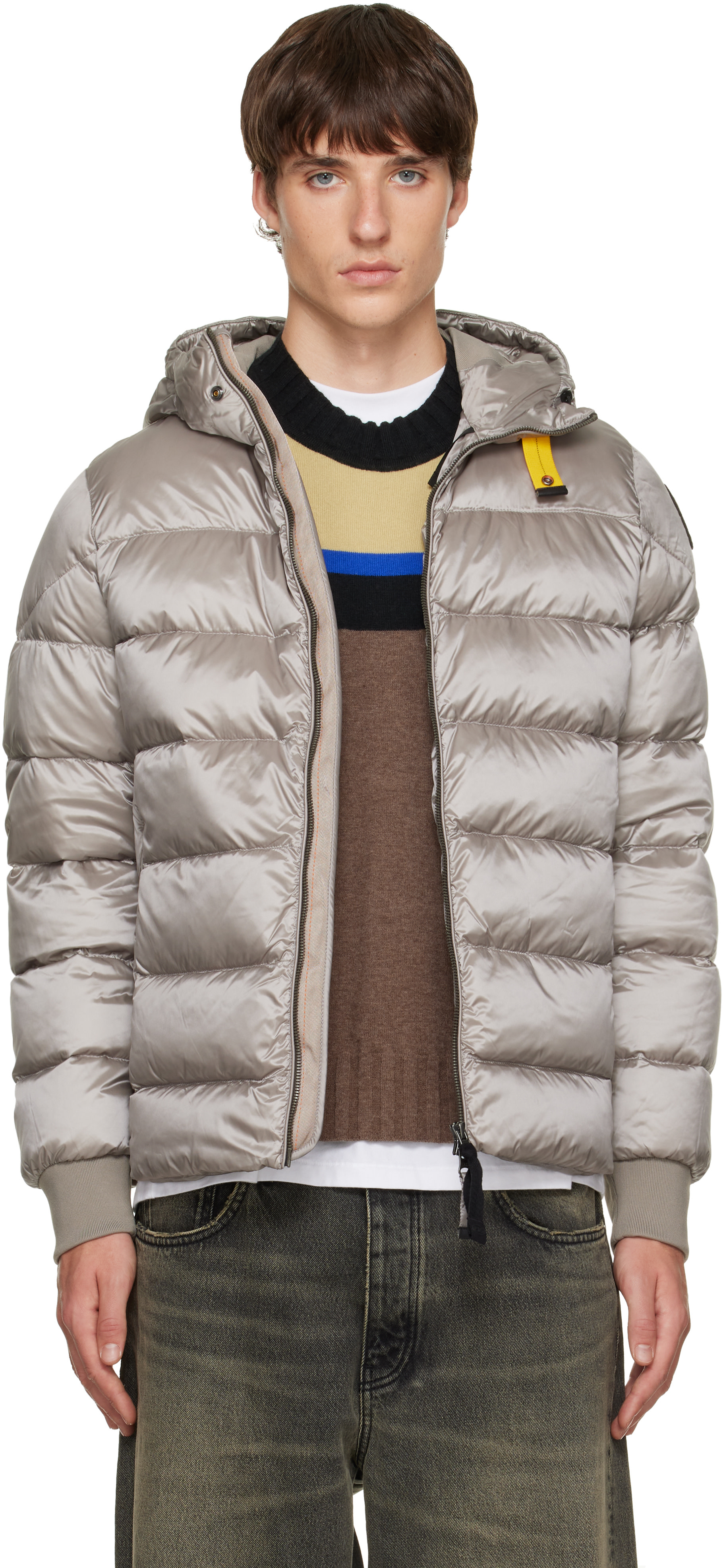 Parajumpers - Blouson aviateur Pharrell gris à capuche