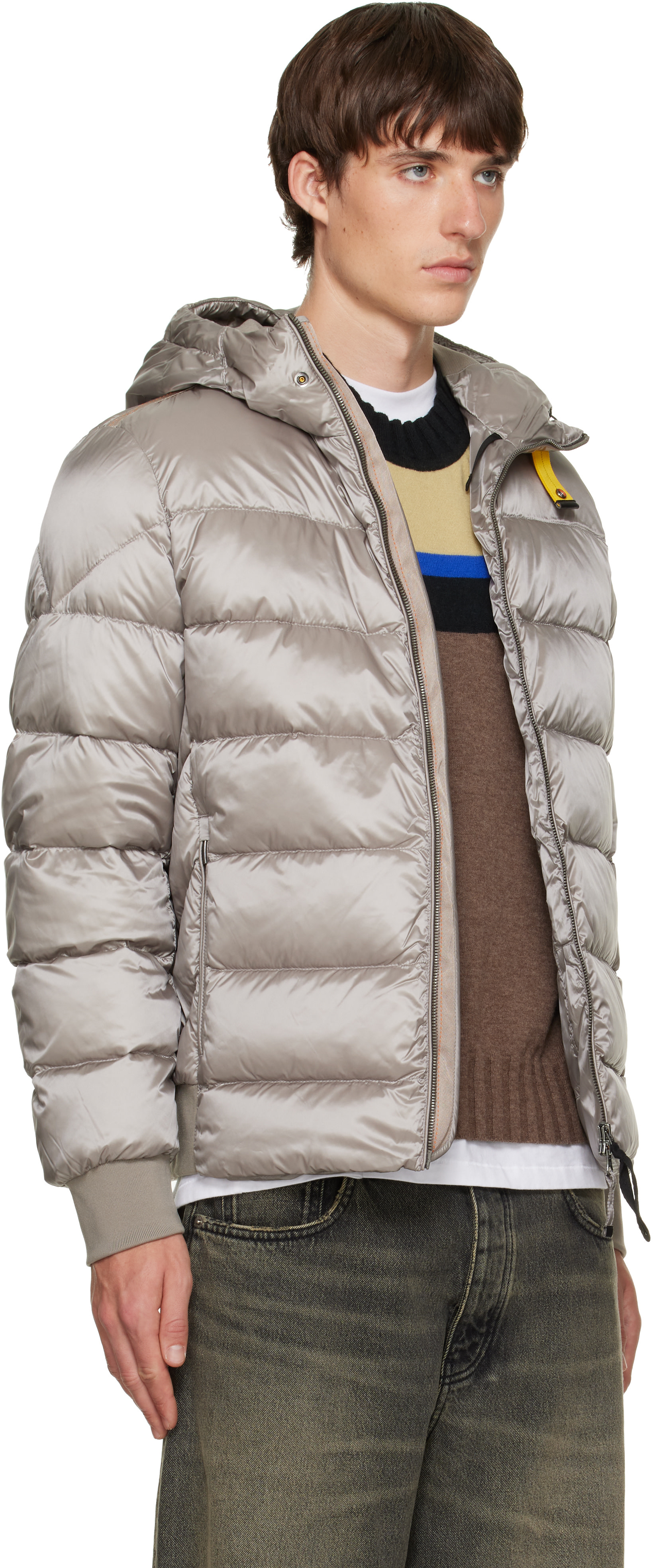 Parajumpers - Blouson aviateur Pharrell gris à capuche