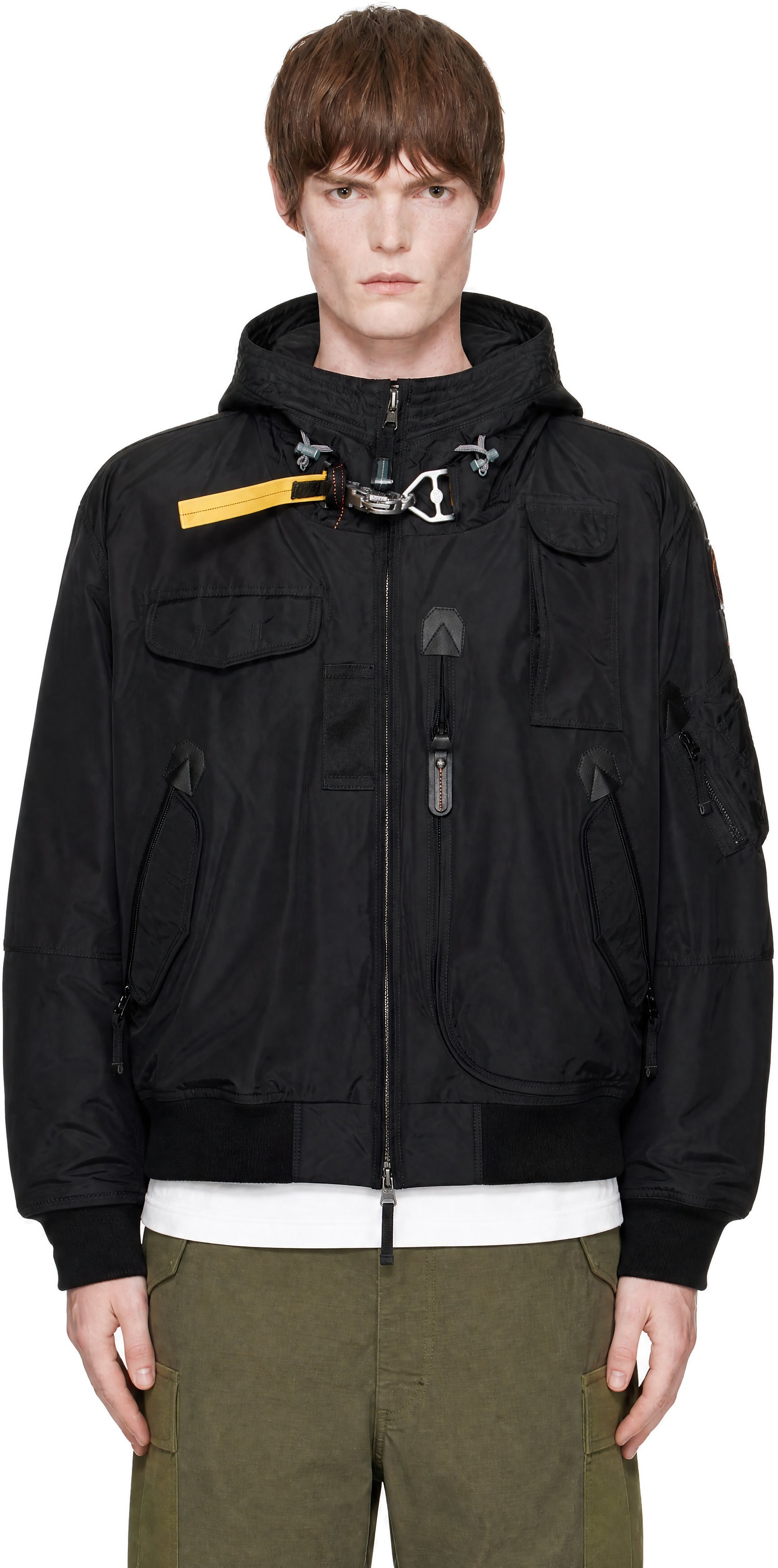 Parajumpers - Black Gobi Hooded Down Bomber Jacket