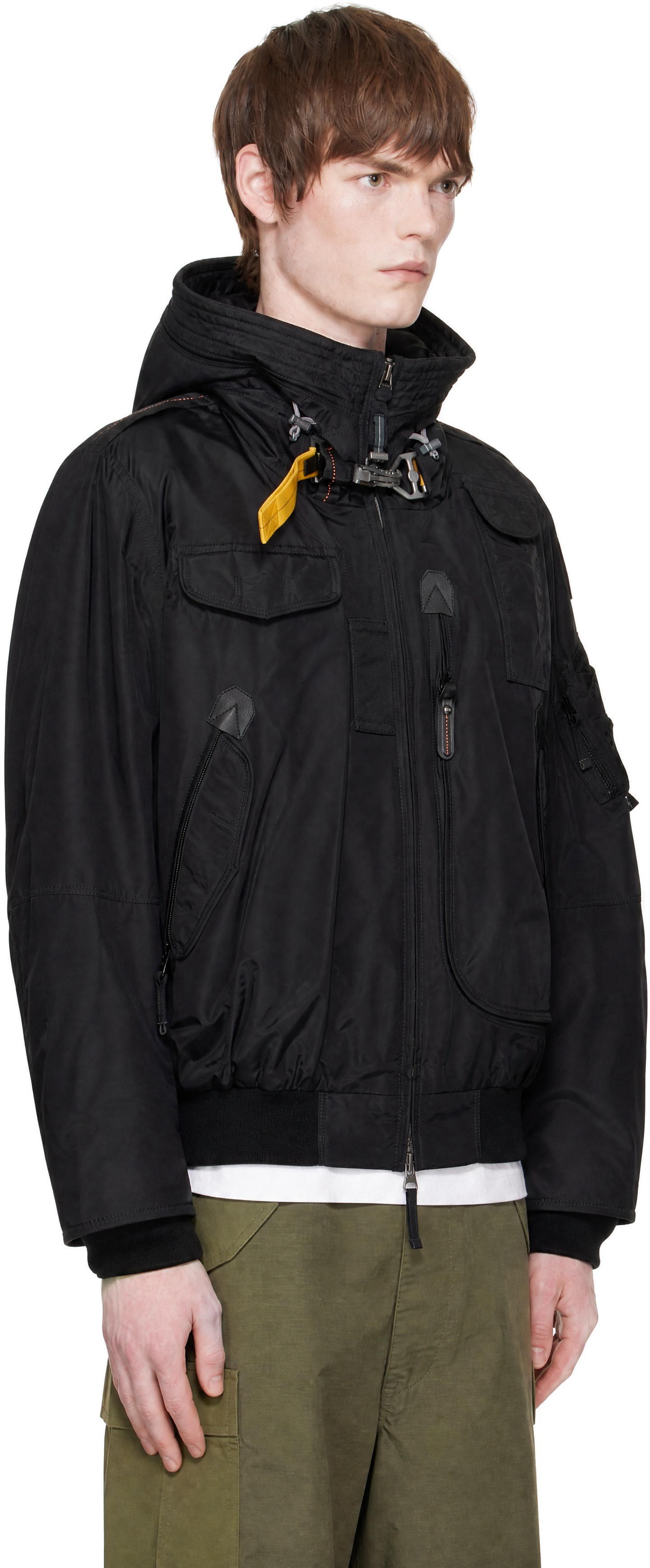 Parajumpers - Black Gobi Hooded Down Bomber Jacket