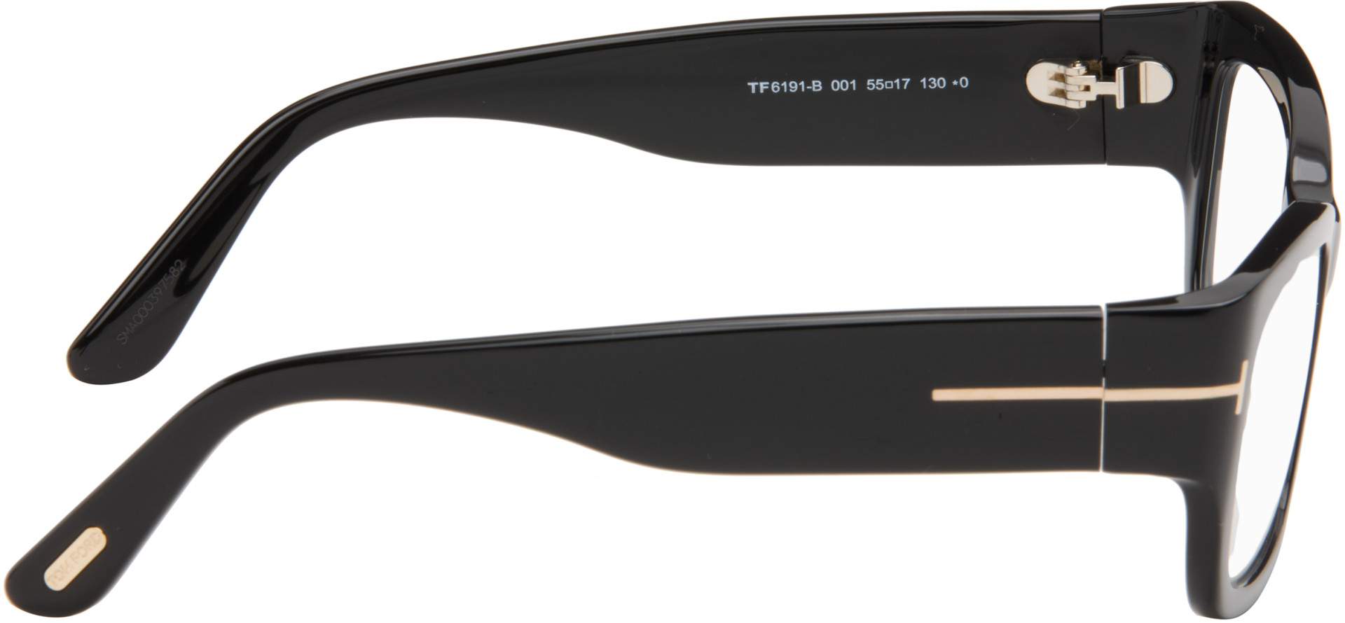 TOM FORD - Black Rectangular Blue Light Glasses