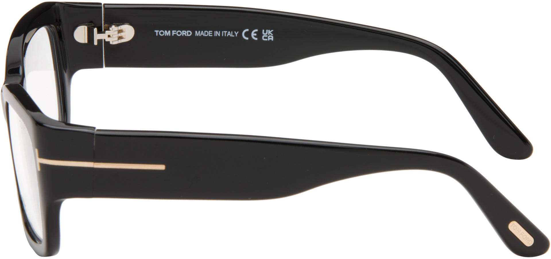 TOM FORD - Black Rectangular Blue Light Glasses