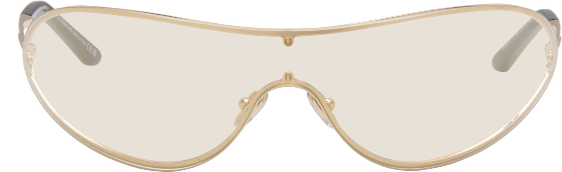 TOM FORD - Lunettes de soleil Brady dorées