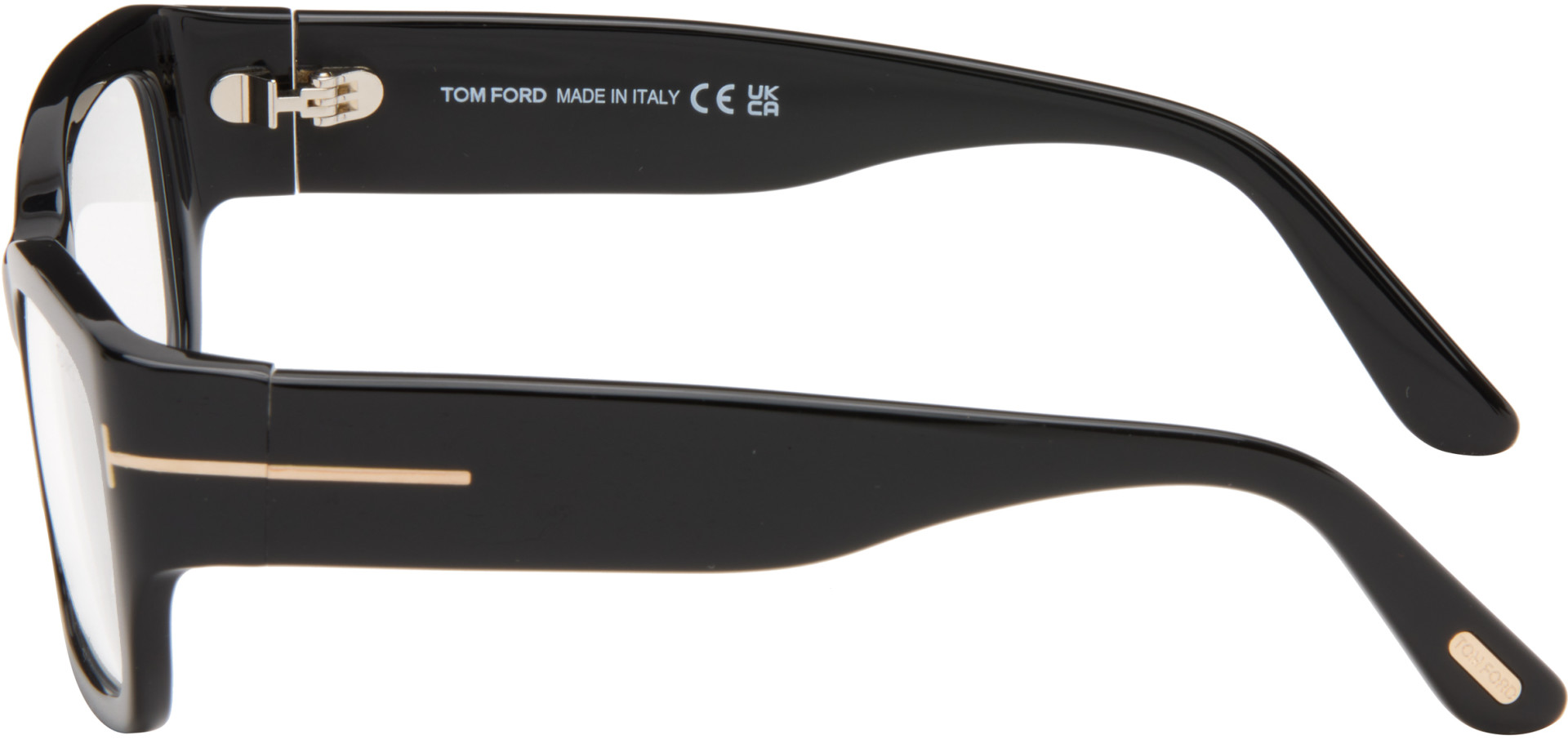 TOM FORD - 黑色 Rectangular Blue Block 眼镜