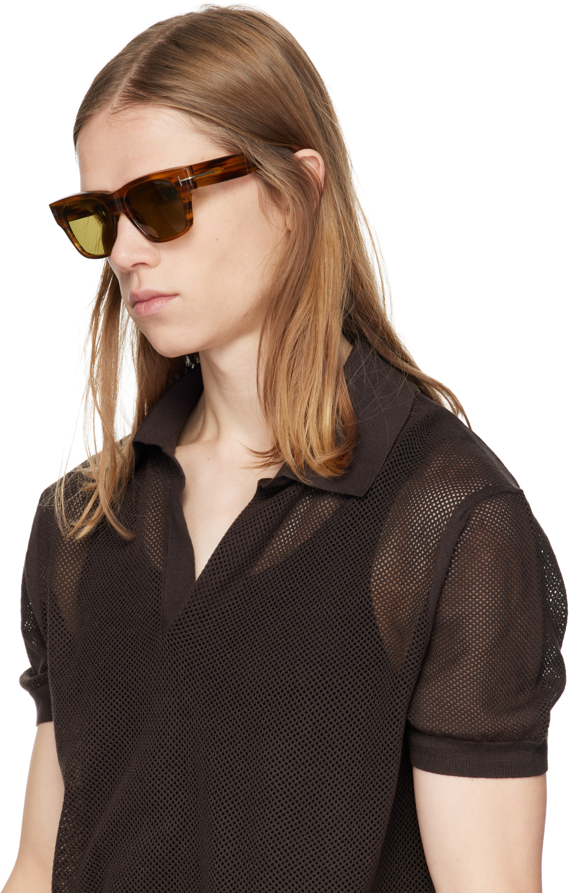 TOM FORD - Brown Caine Sunglasses