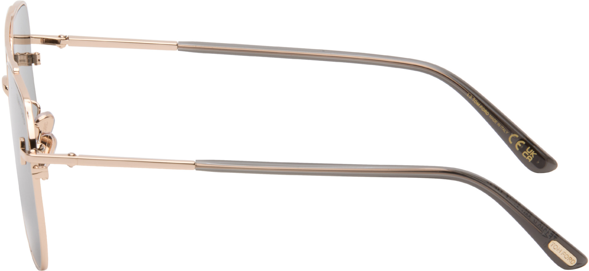 TOM FORD - Rose Gold Navigator Sunglasses