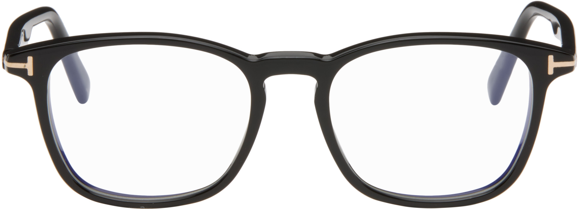 TOM FORD - Black Round Blue Light Glasses