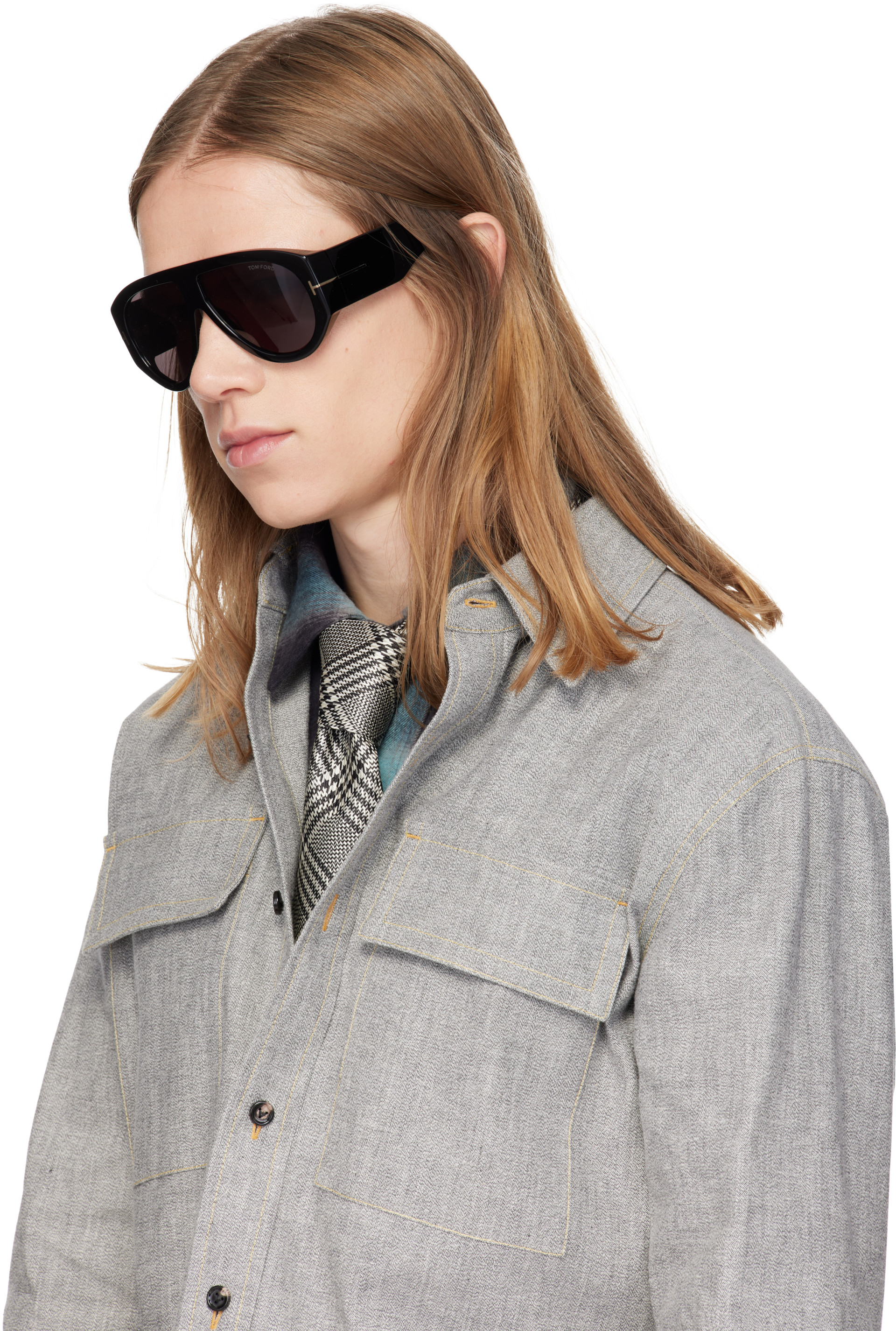 TOM FORD - Lunettes de soleil Bronson noires