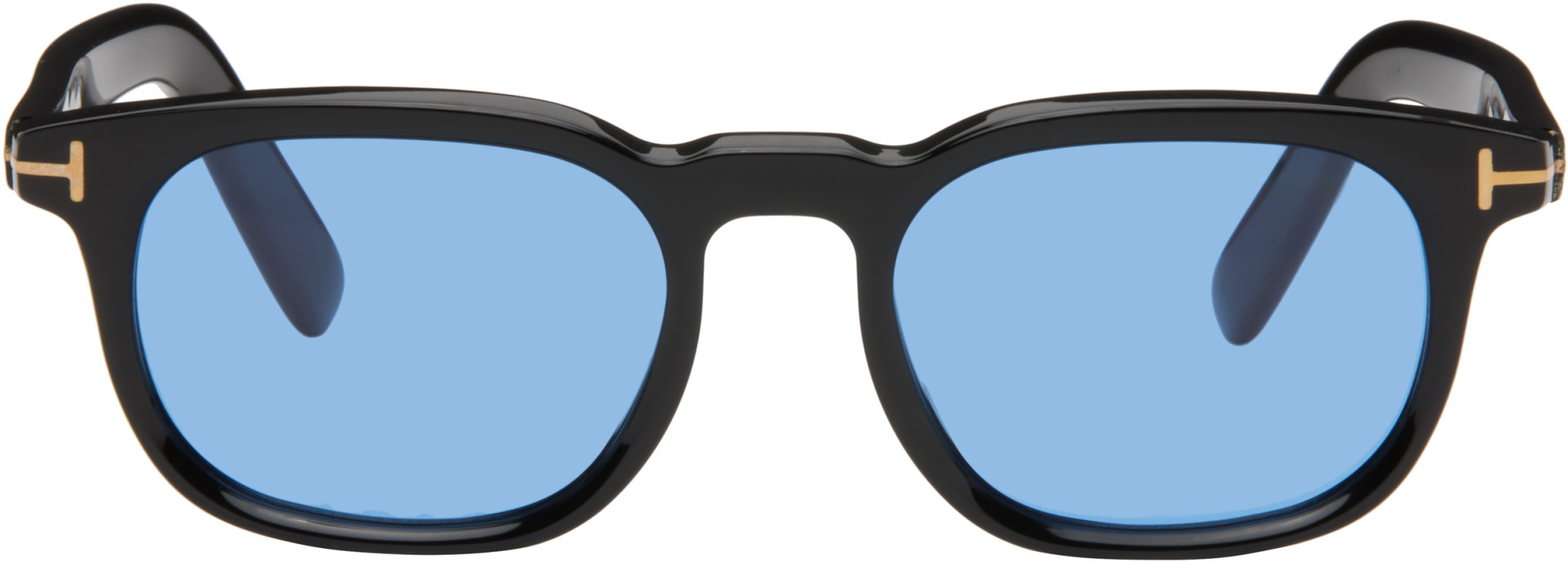 TOM FORD - Black Oval Sunglasses
