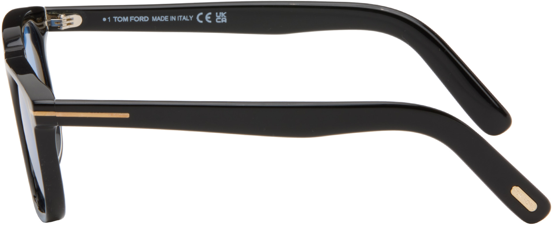 TOM FORD - Black Oval Sunglasses