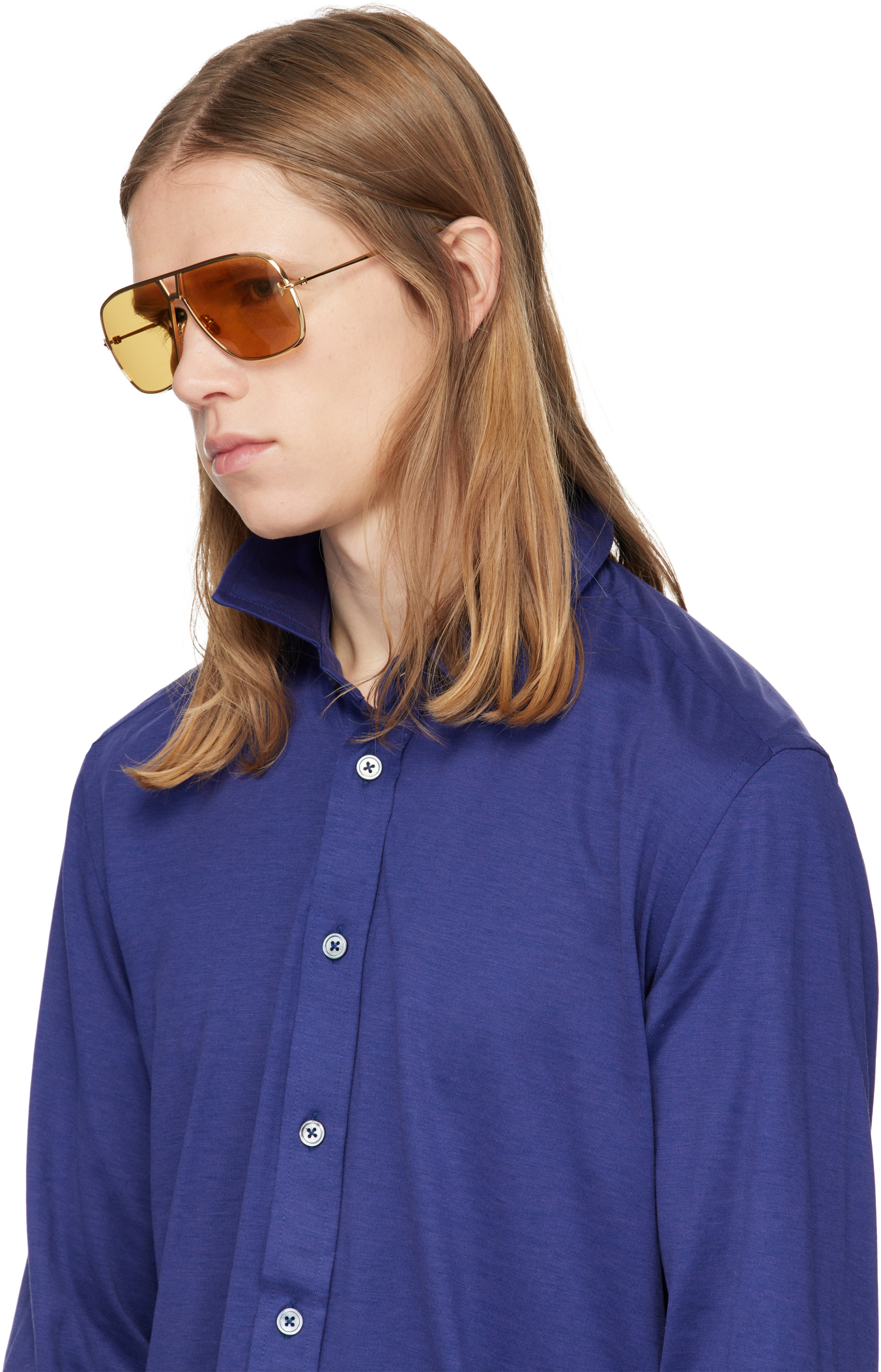TOM FORD - Gold Stavros Sunglasses