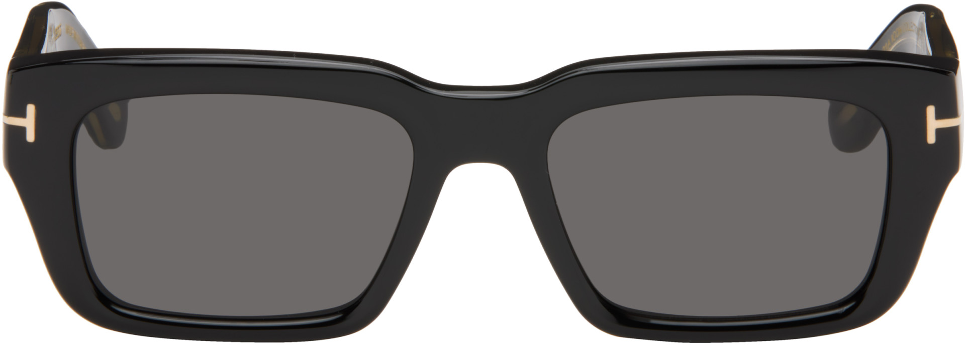 TOM FORD - Black Icon Rectangular Sunglasses