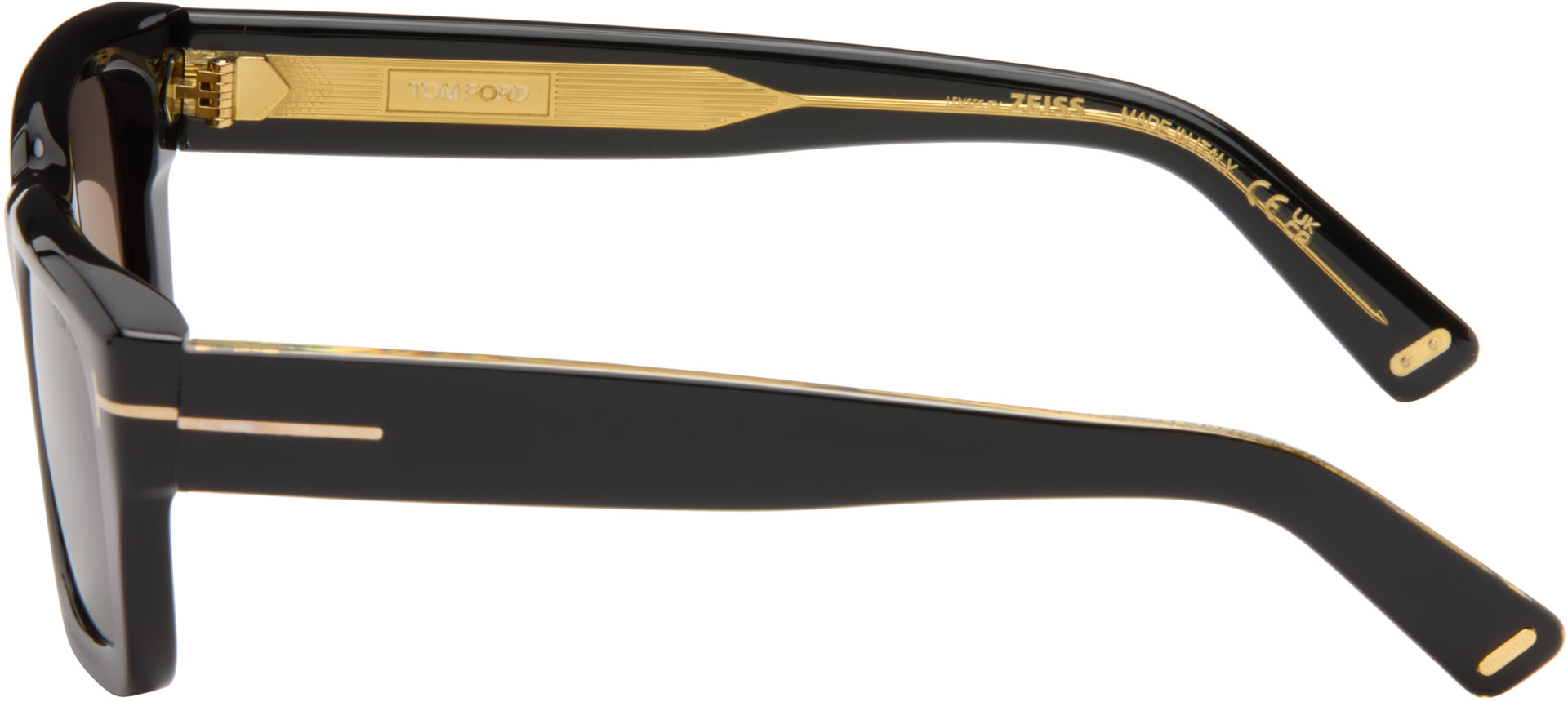 TOM FORD - 黑色 Icon Rectangular 太阳镜