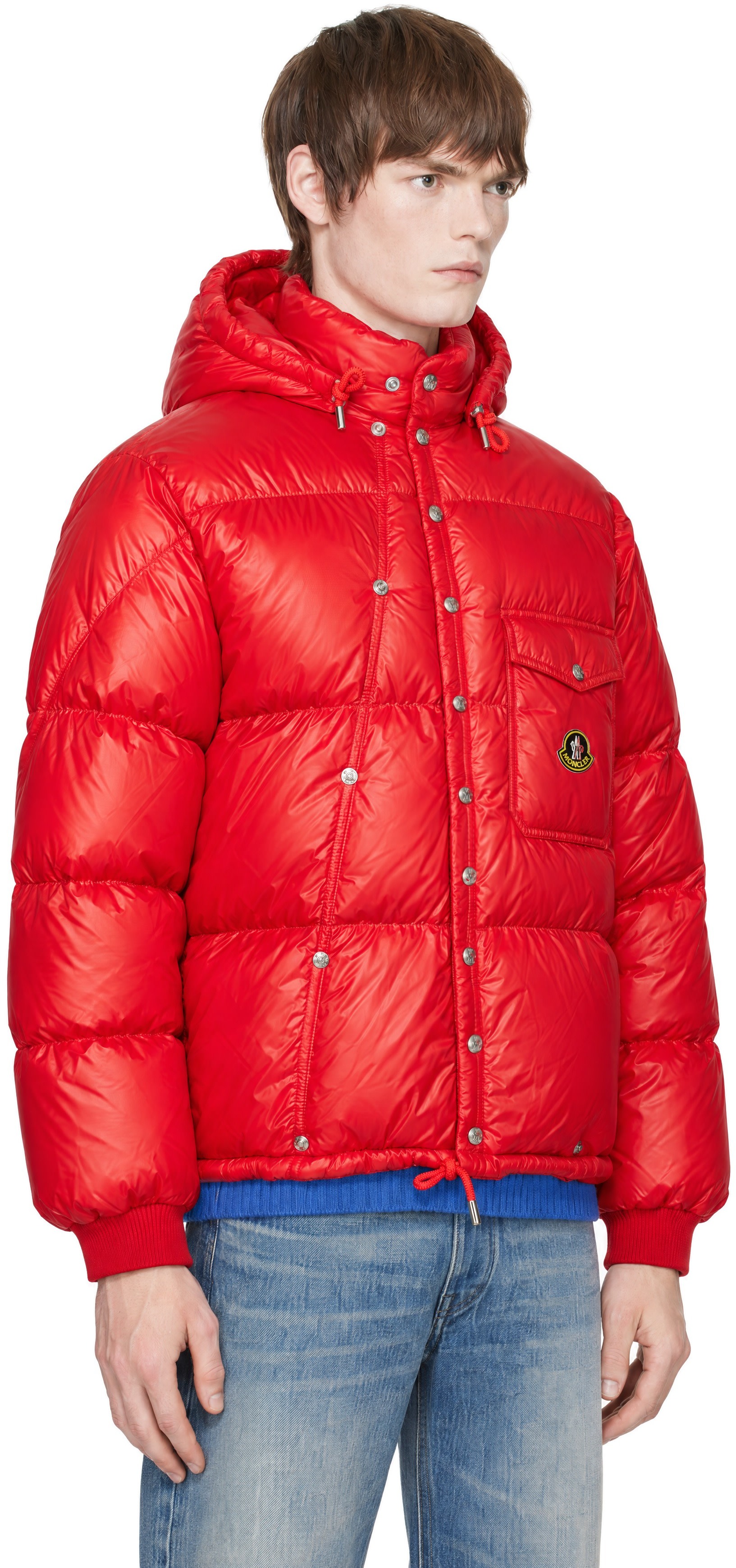 Moncler - Red Karakorum Hooded Short Down Jacket