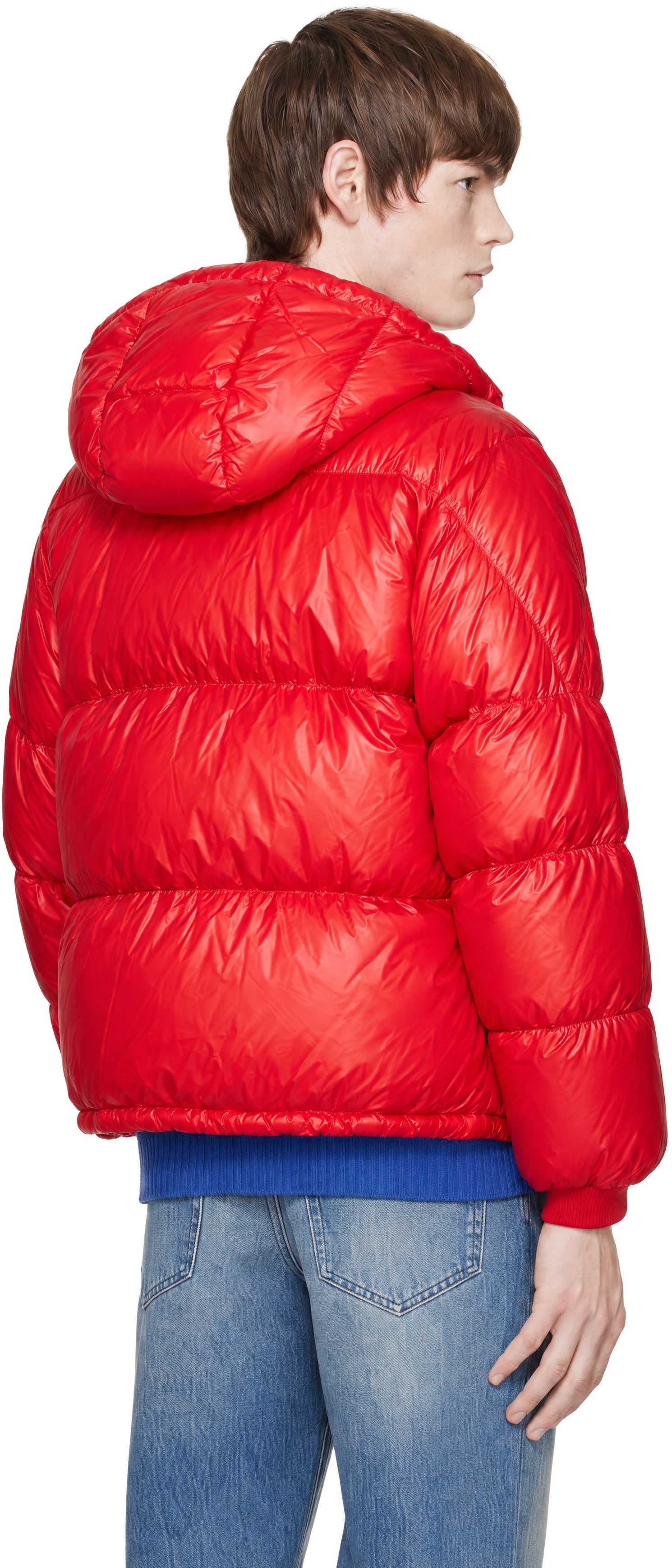 Moncler - Red Karakorum Hooded Short Down Jacket
