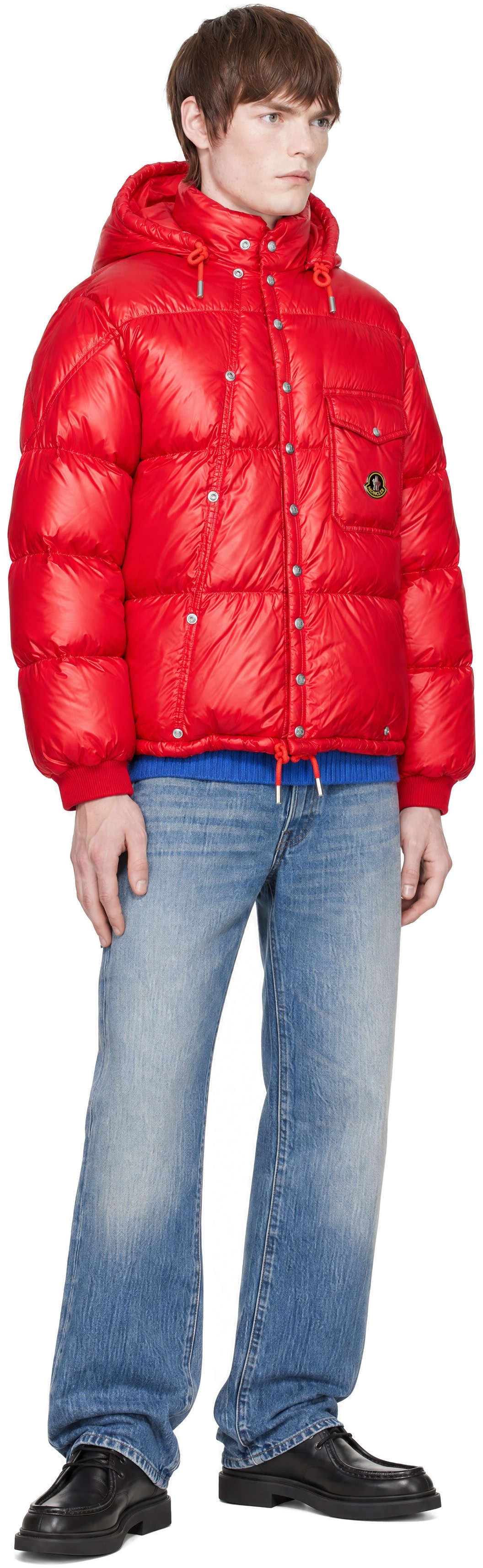 Moncler - Red Karakorum Hooded Short Down Jacket