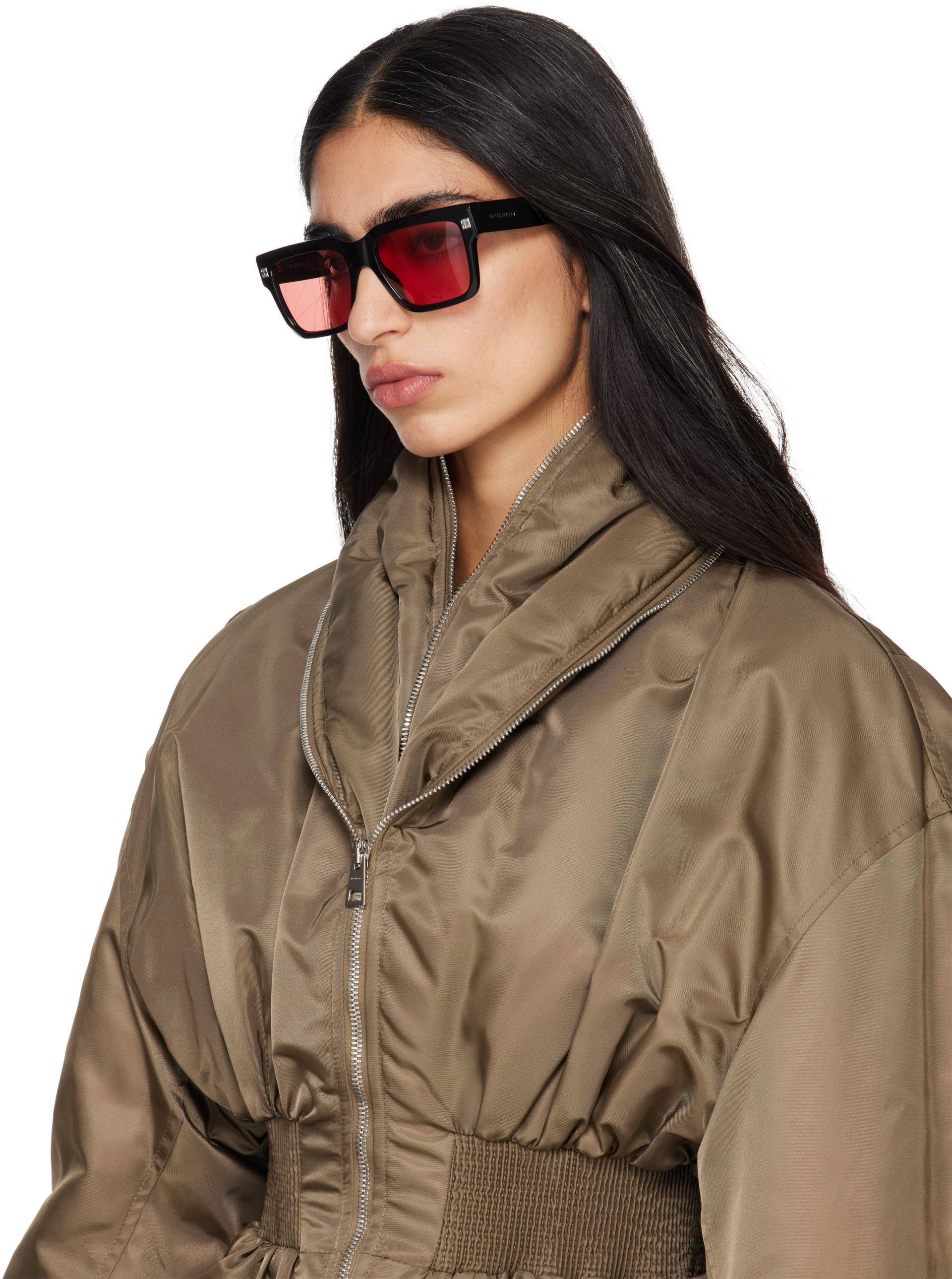 Givenchy - Black GV Day Square Sunglasses