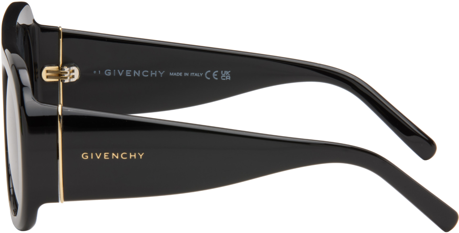Givenchy - 블랙 마스크 에비에이터 선글라스
