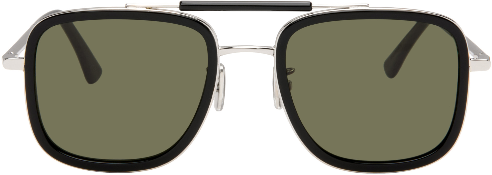 Givenchy - Silver & Black Day Sunglasses