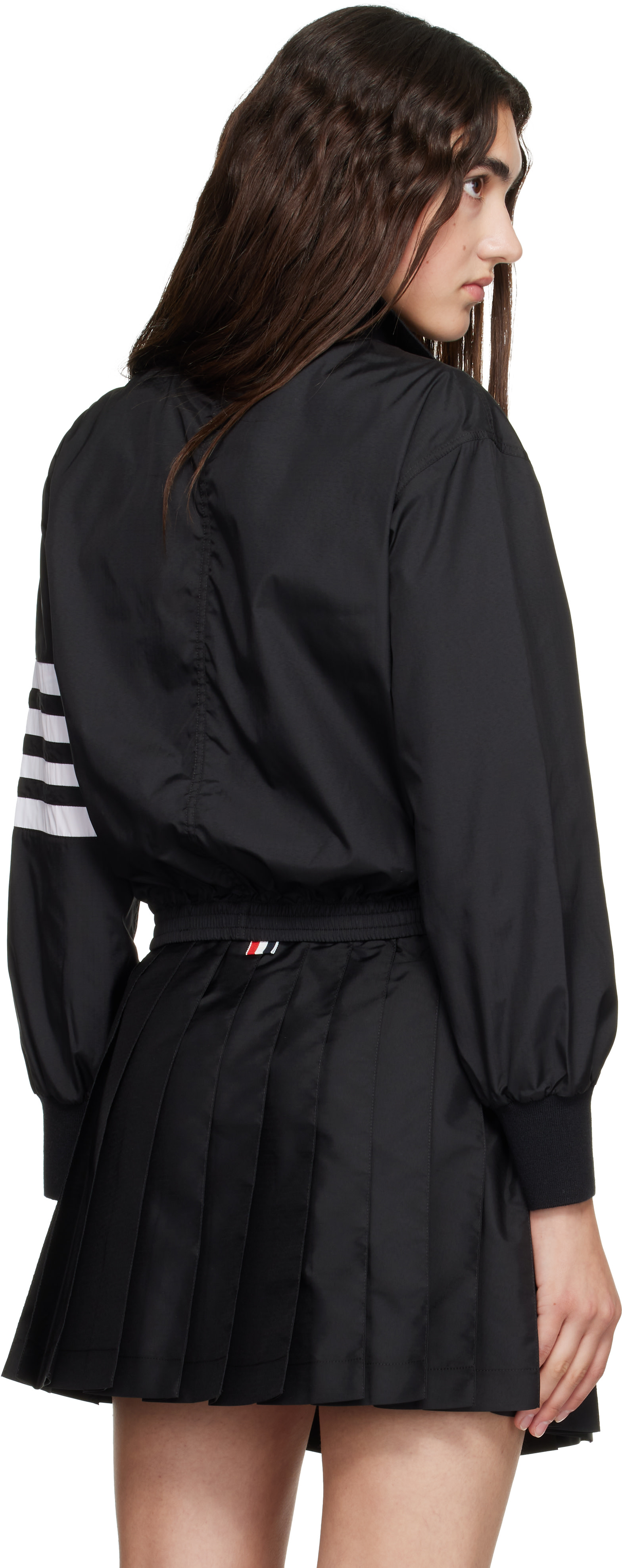 Thom Browne - Black Zip-Up Ripstop Track Jacket