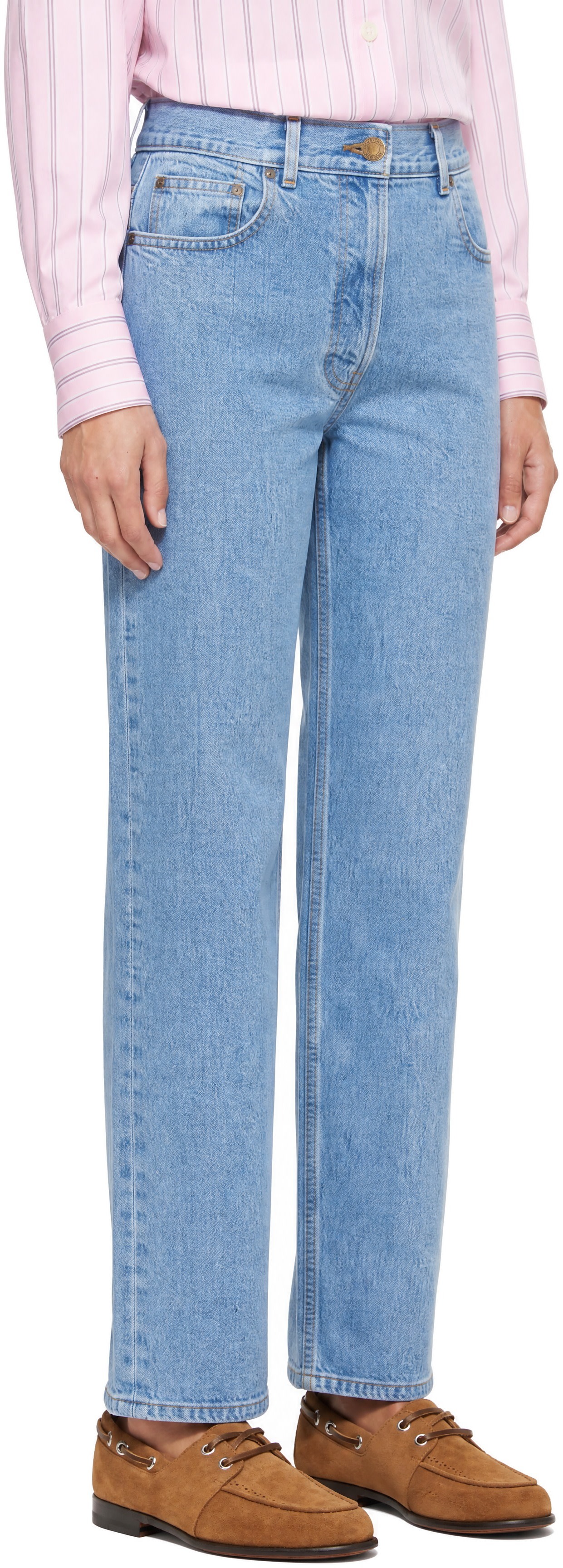 Thom Browne - Jean bleu en denim à lisière