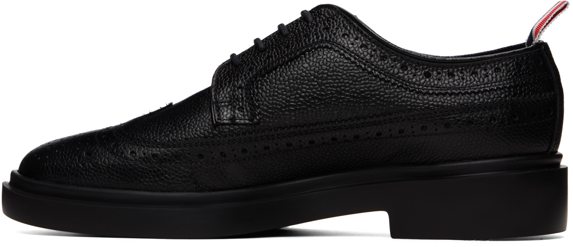 Thom Browne - Black Pebble Grain Lightweight Classic Longwing Brogues