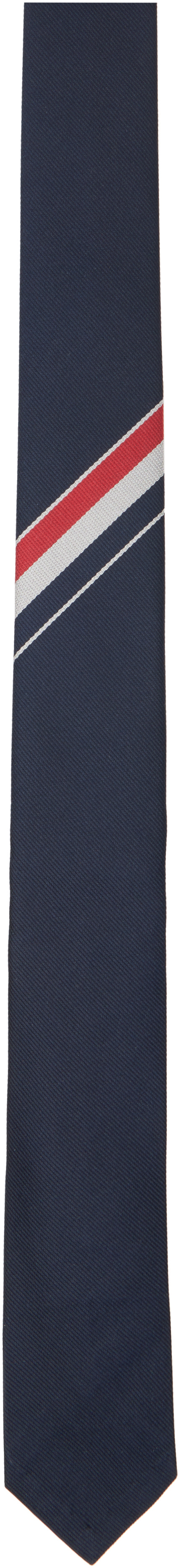 Thom Browne - Navy Classic Silk Tie