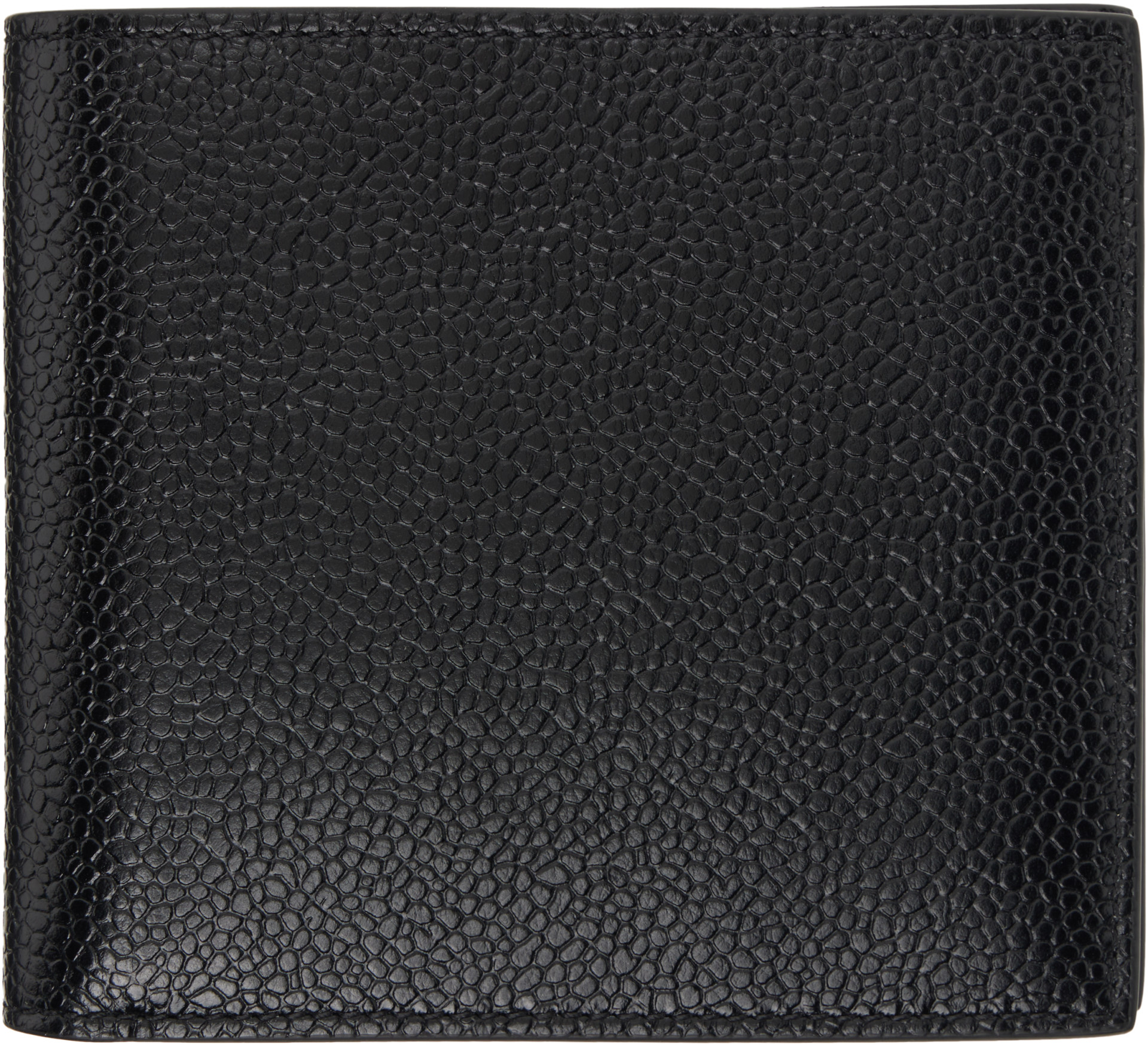 Thom Browne - Black Pebble Grain Bifold Wallet