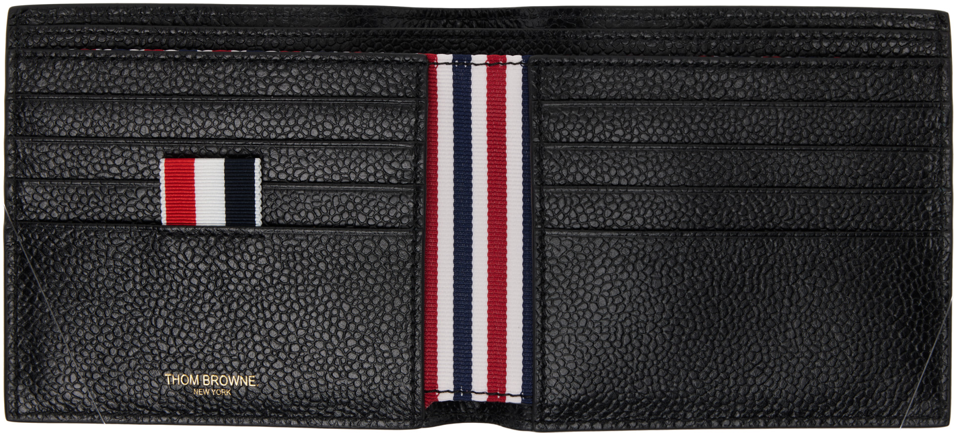 Thom Browne - Black Pebble Grain Bifold Wallet