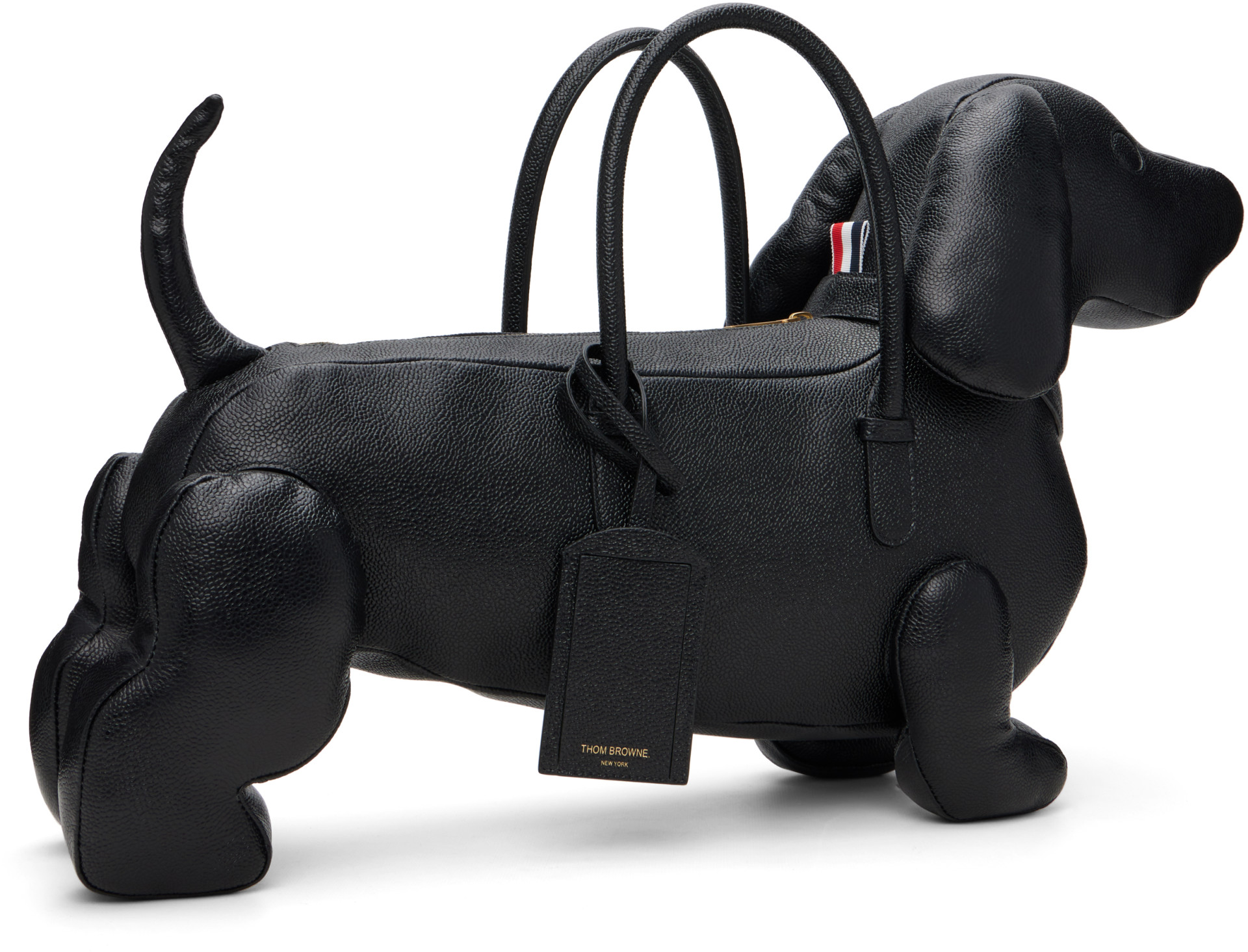 Thom Browne - Black Hector Pebble Grain Leather Bag