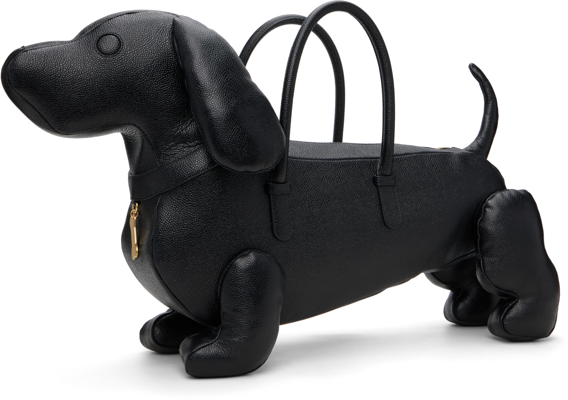 Thom Browne - Black Hector Pebble Grain Leather Bag