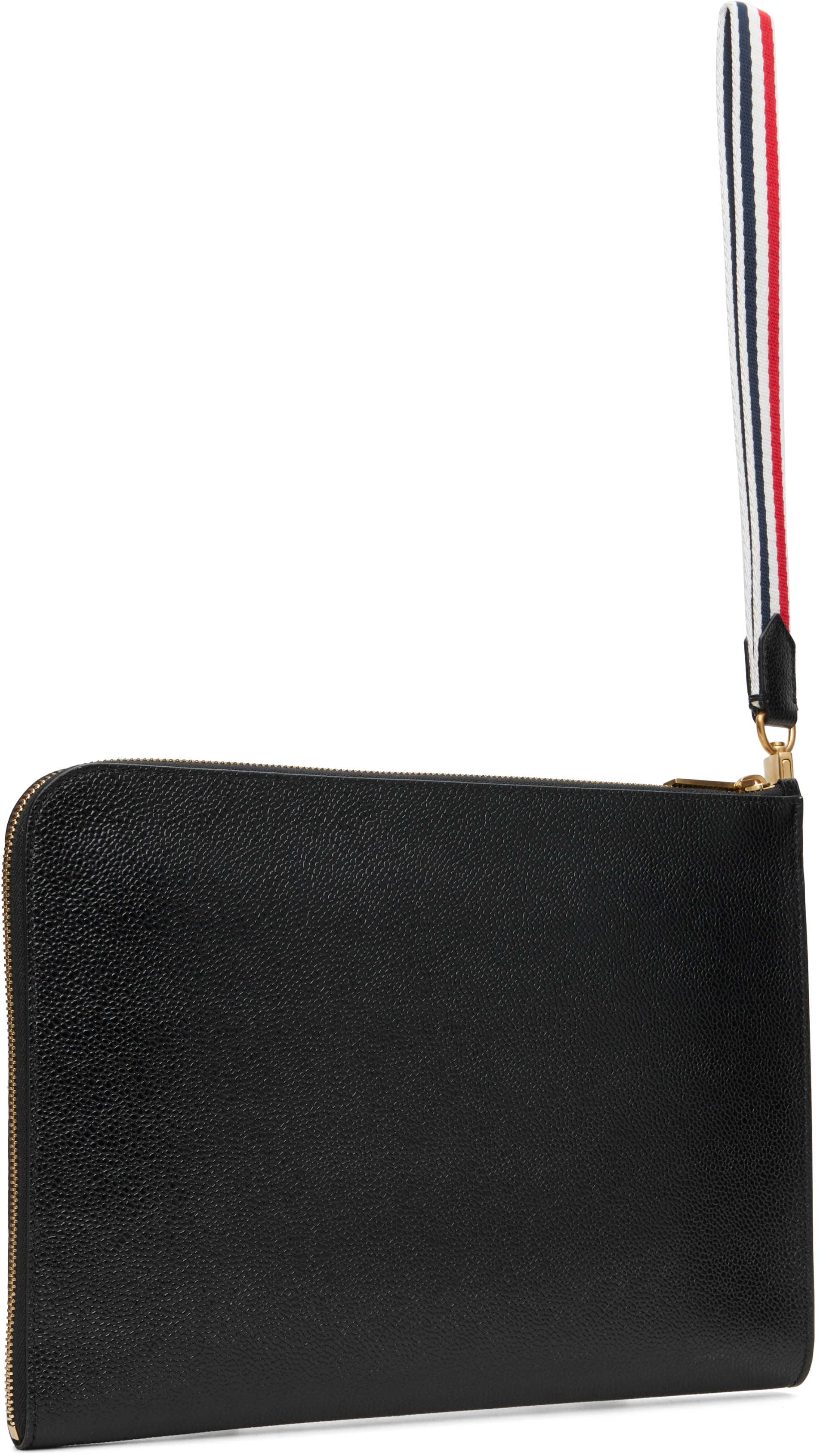 Thom Browne - Black Pebble Grained Pouch