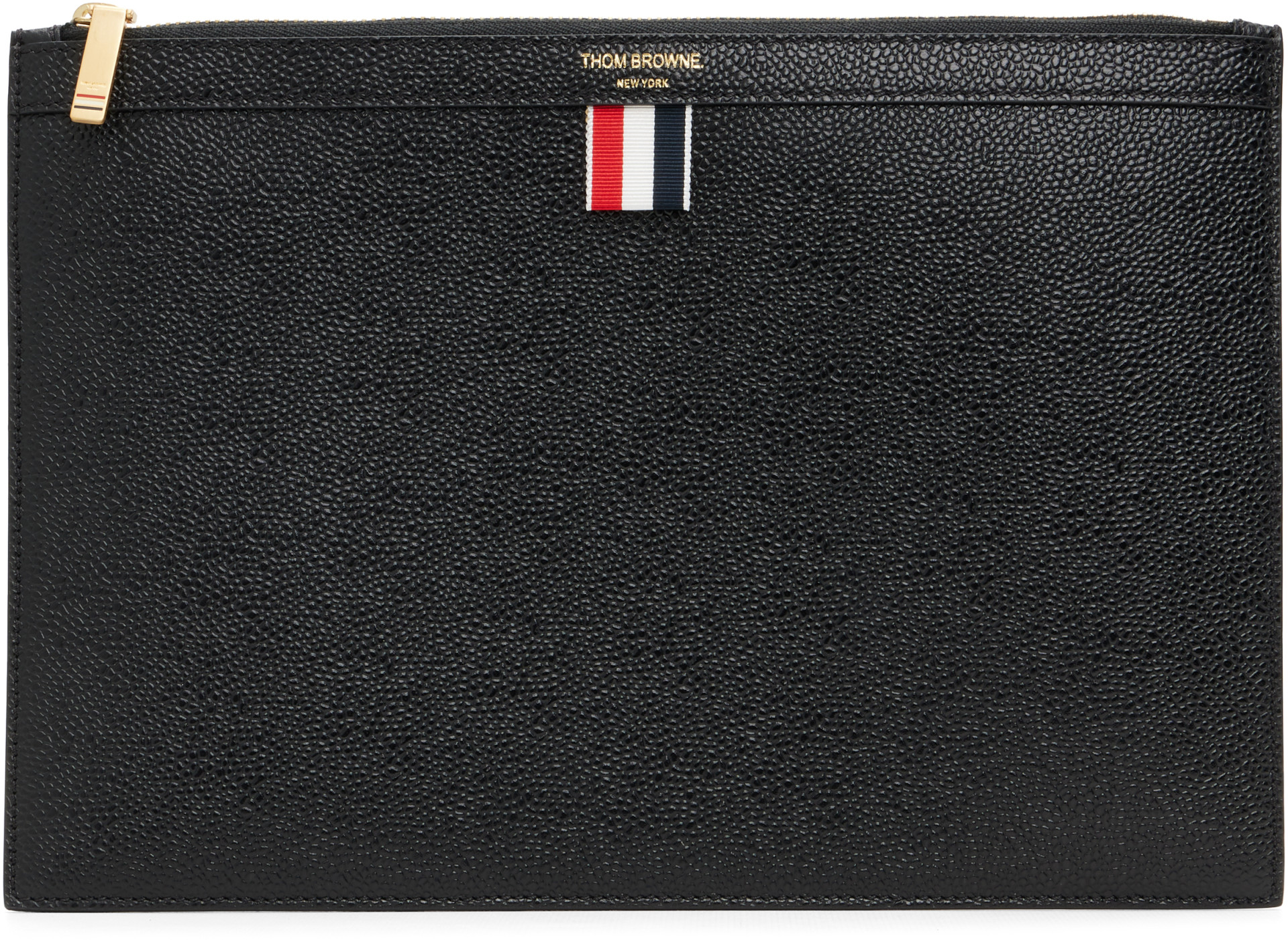 Thom Browne - Black Pebble Grain Small Document Holder