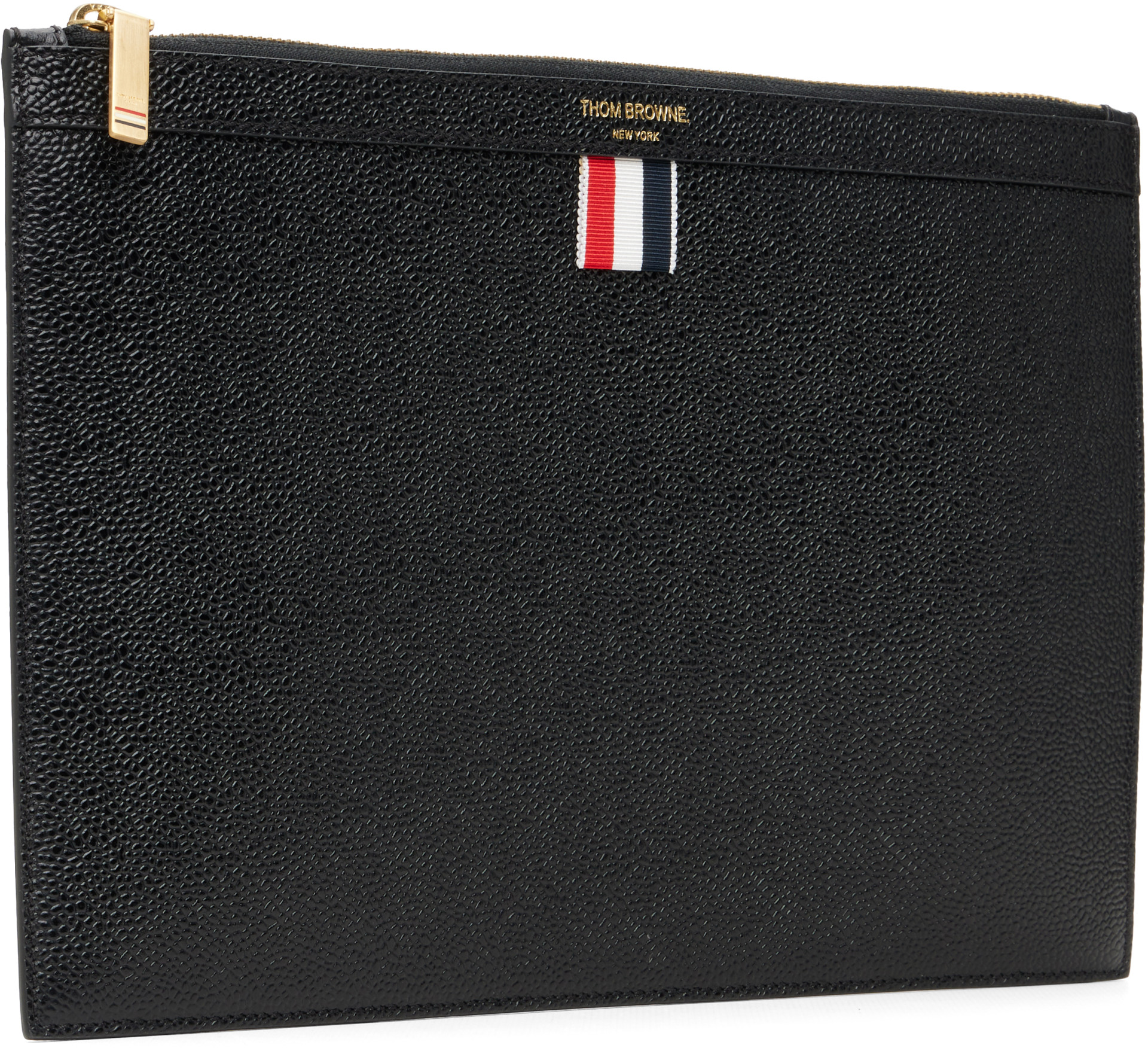 Thom Browne - Black Pebble Grain Small Document Holder