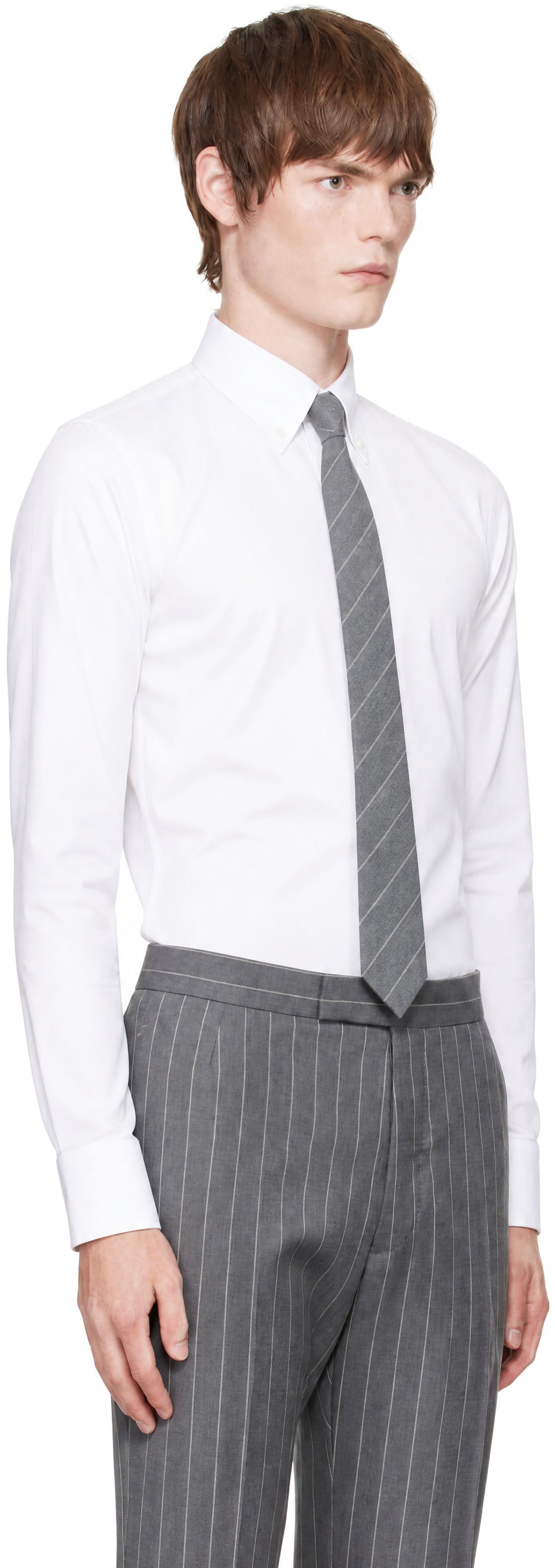 Thom Browne - Chemise blanche en popeline