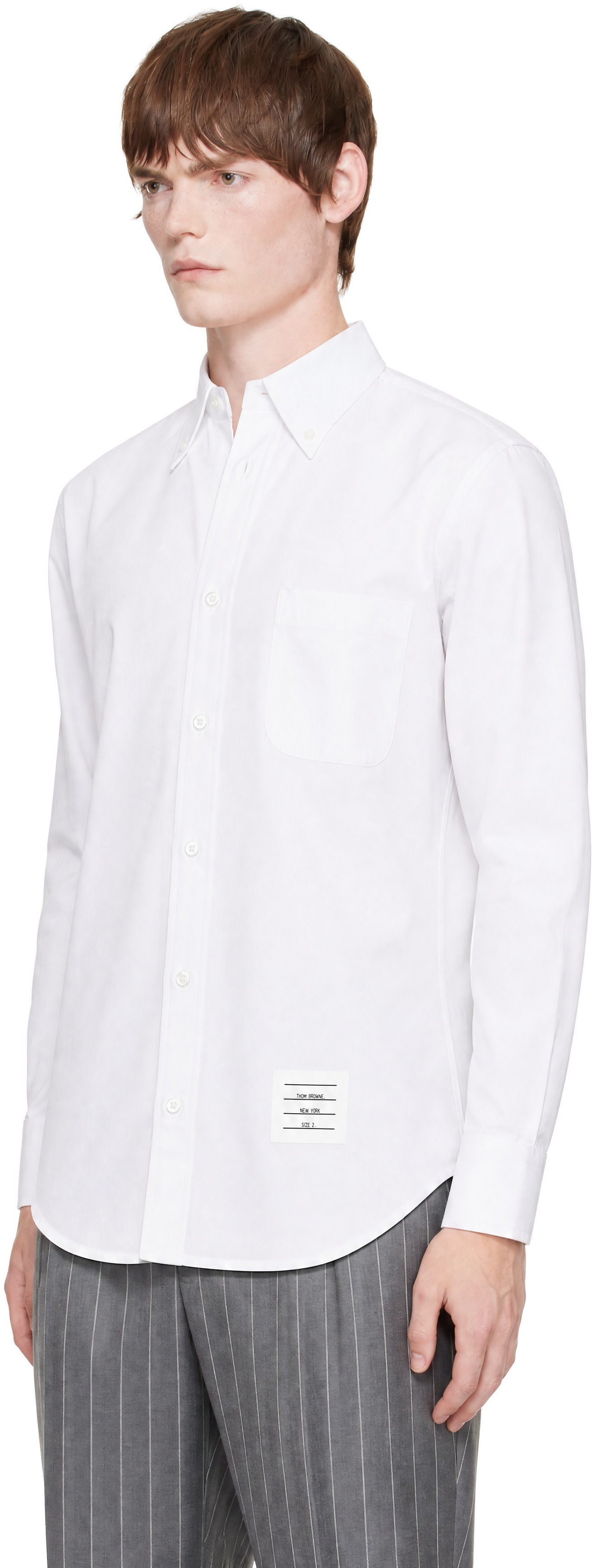 Thom Browne - White Solid Poplin Classic Shirt