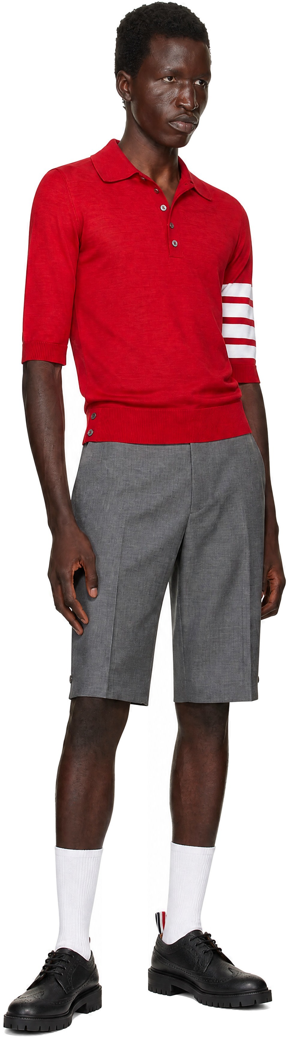 Thom Browne - Gray Super 120's Twill Backstrap Shorts