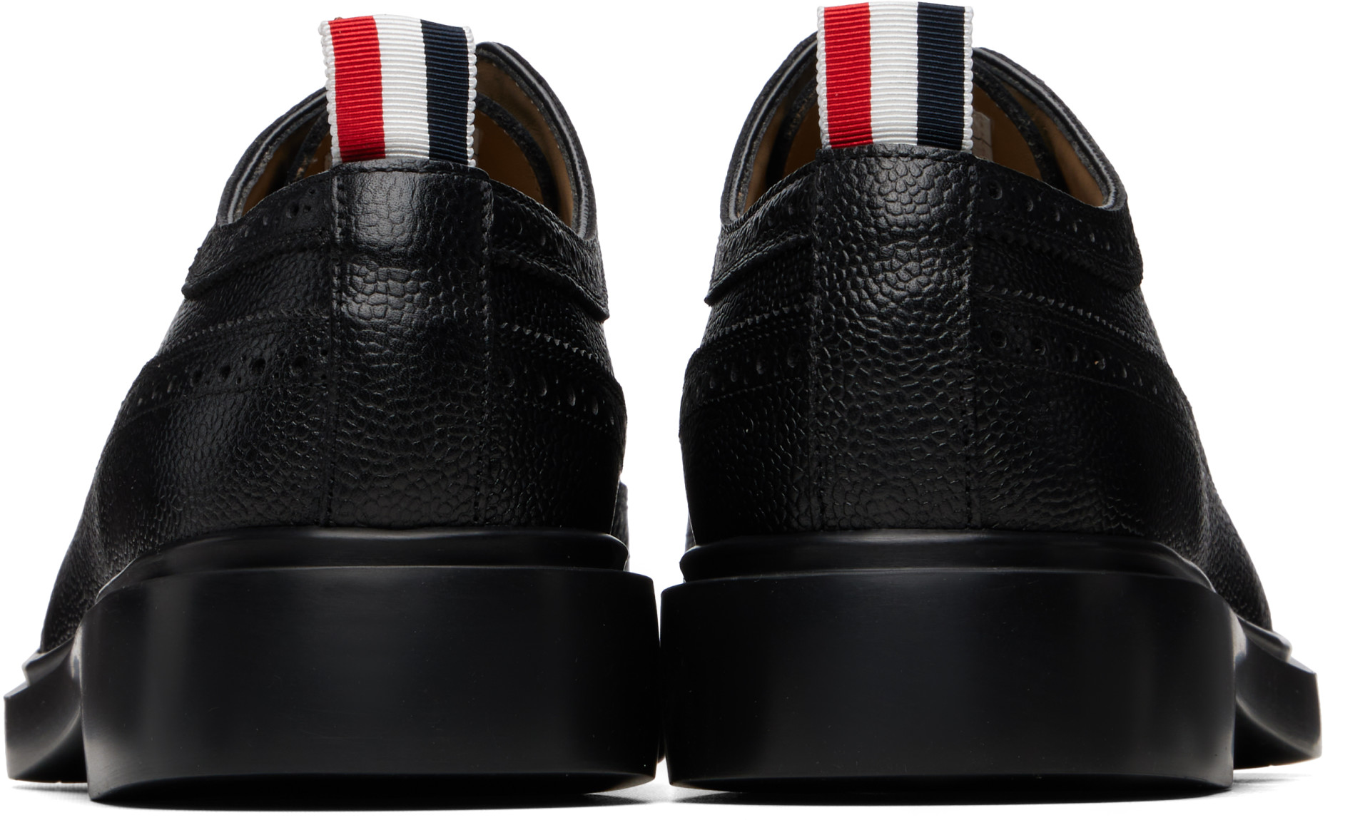 Thom Browne - Black Pebble Grain Longwing Brogues