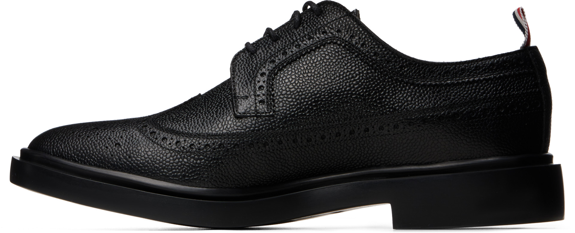 Thom Browne - Black Pebble Grain Longwing Brogues