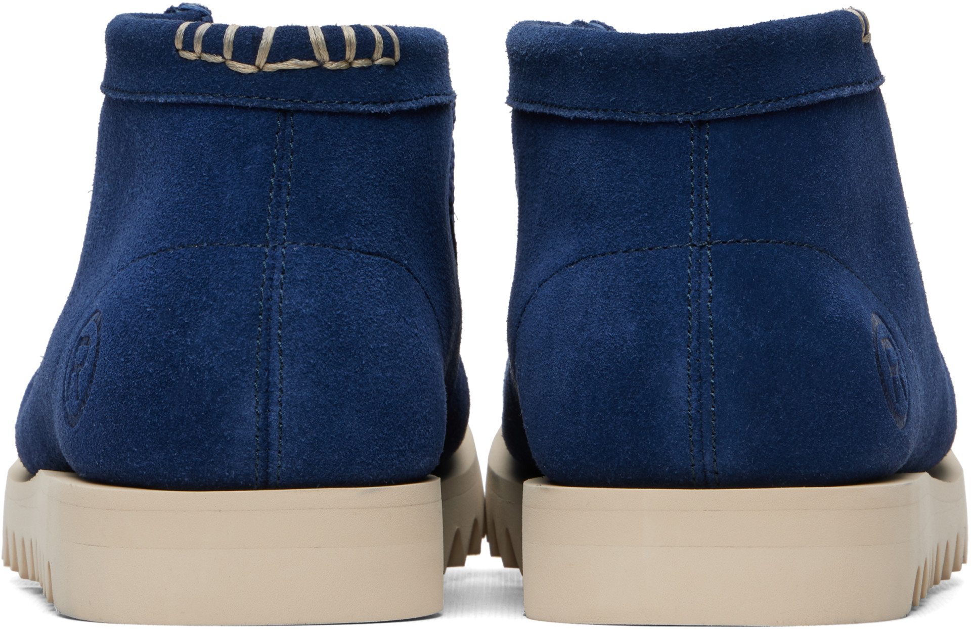 BAPE - Chukkas MANHUNT bleus à bout Tabi