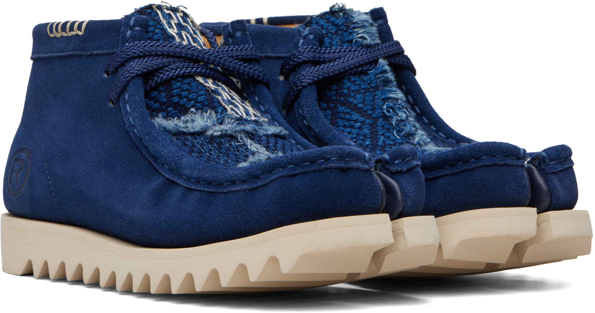 BAPE - Blue MANHUNT TABI Desert Boots