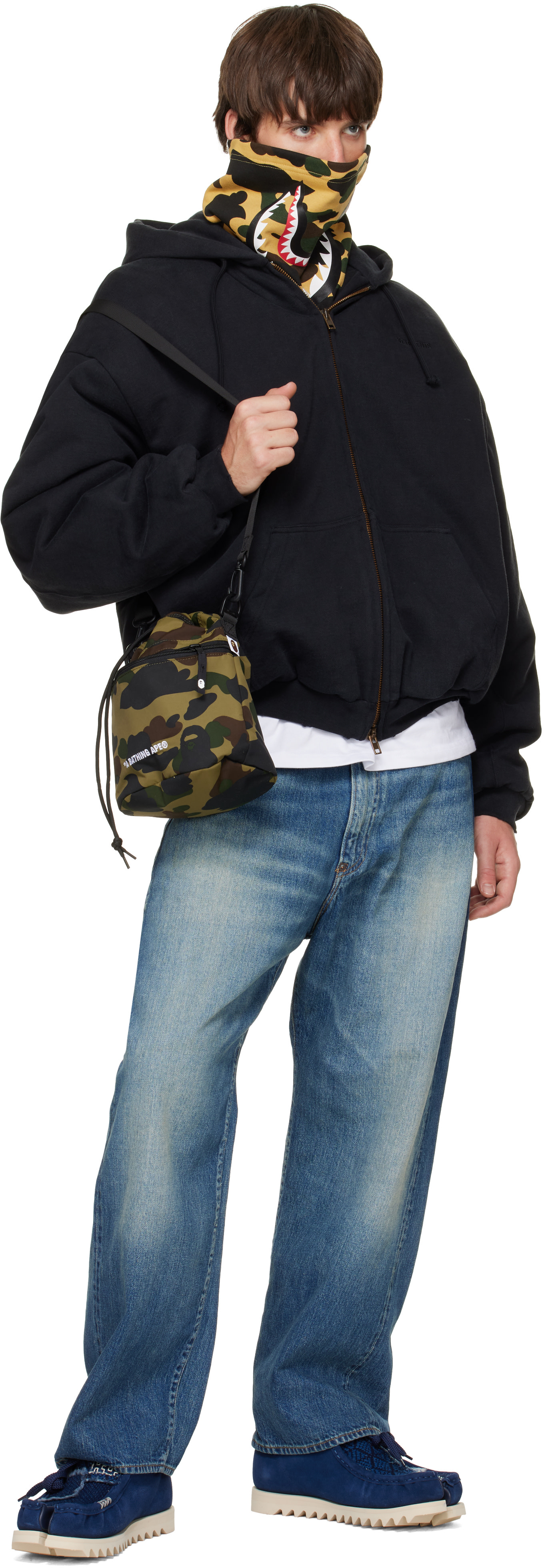BAPE - ブルー MANHUNT TABI デザートブーツ