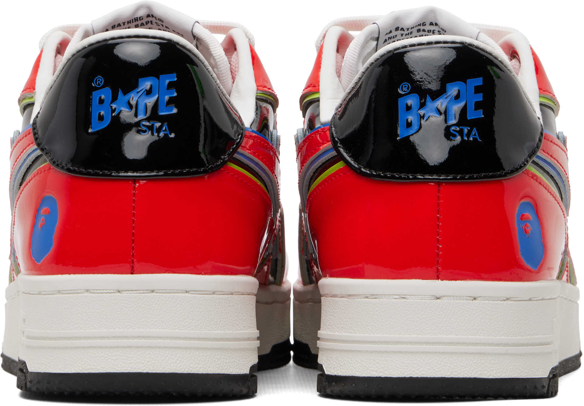 BAPE - Baskets Icon #1 rouges à étoiles emblématiques