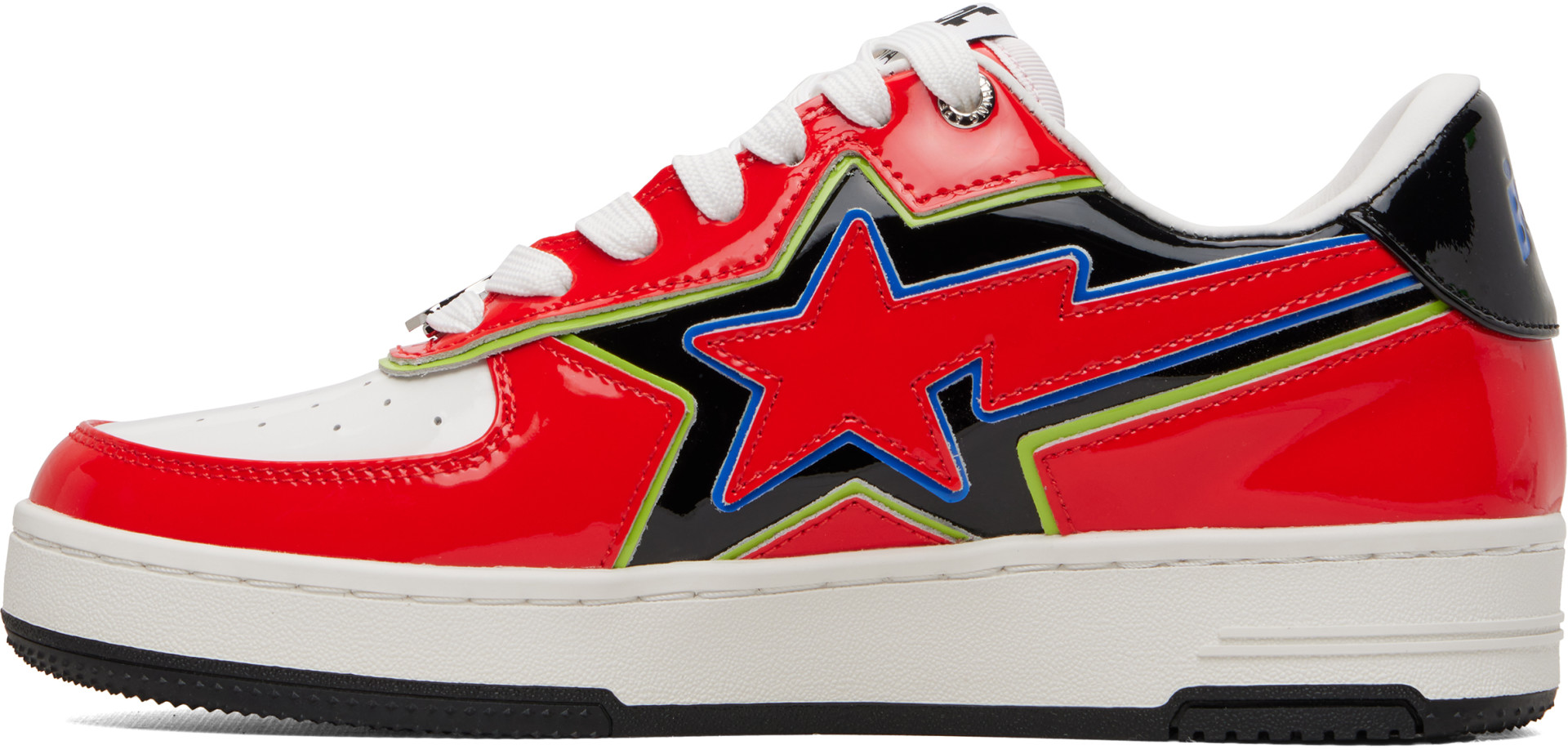 BAPE - Baskets Icon #1 rouges à étoiles emblématiques