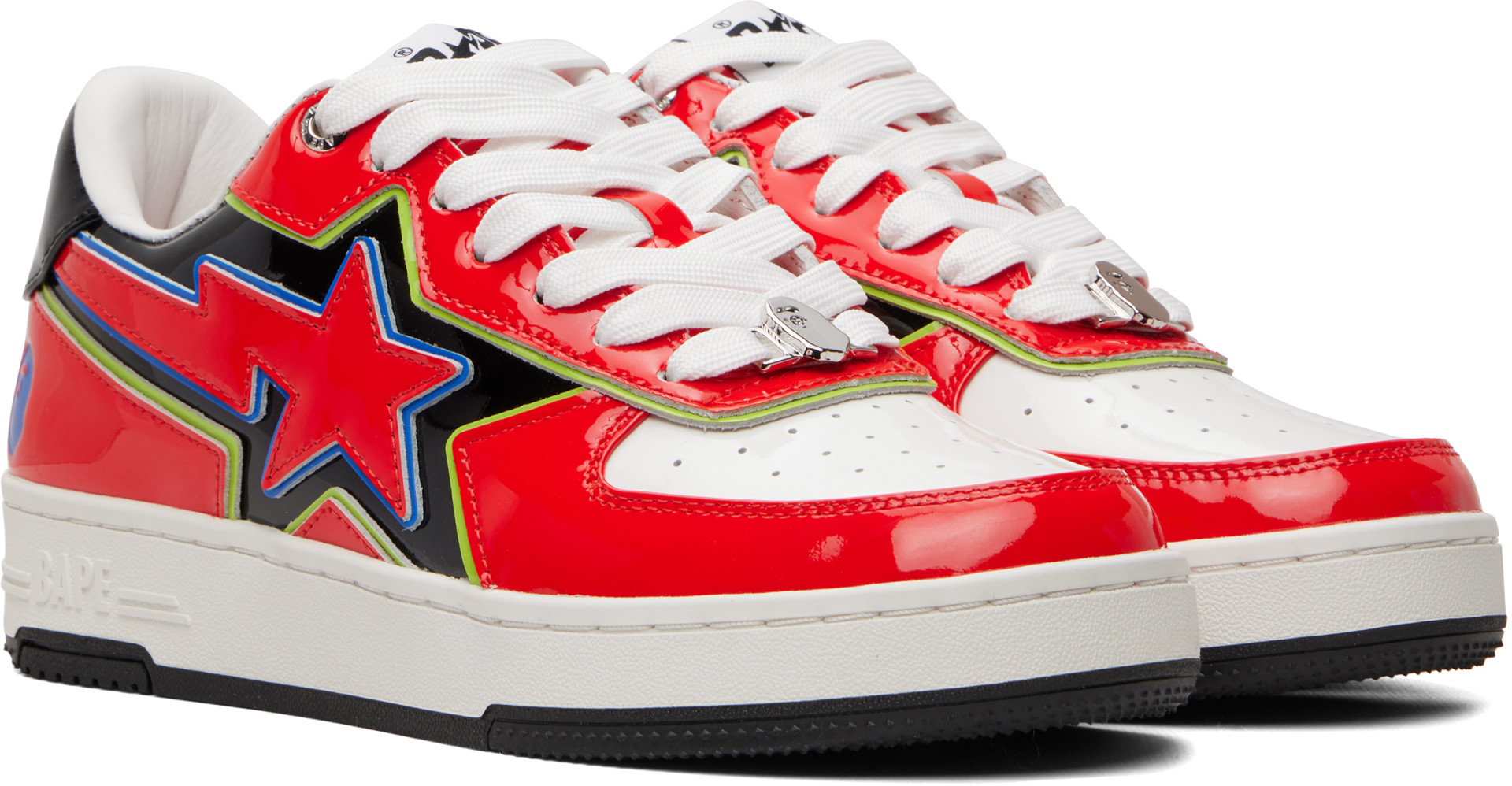 BAPE - Red BAPE STA ICON #1 M2 Sneakers