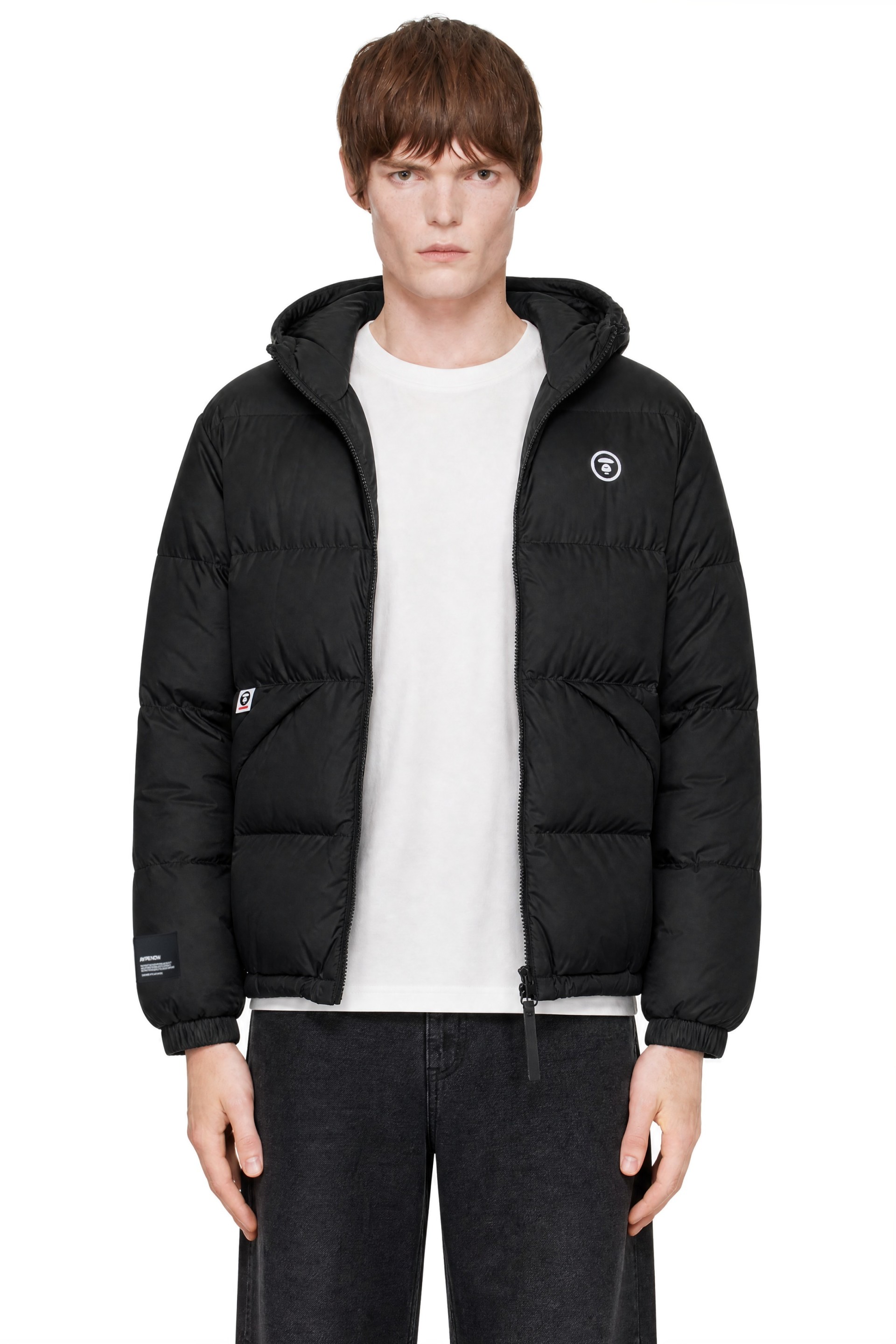 AAPE by A Bathing Ape - Black 'AAPENOW' Down Jacket
