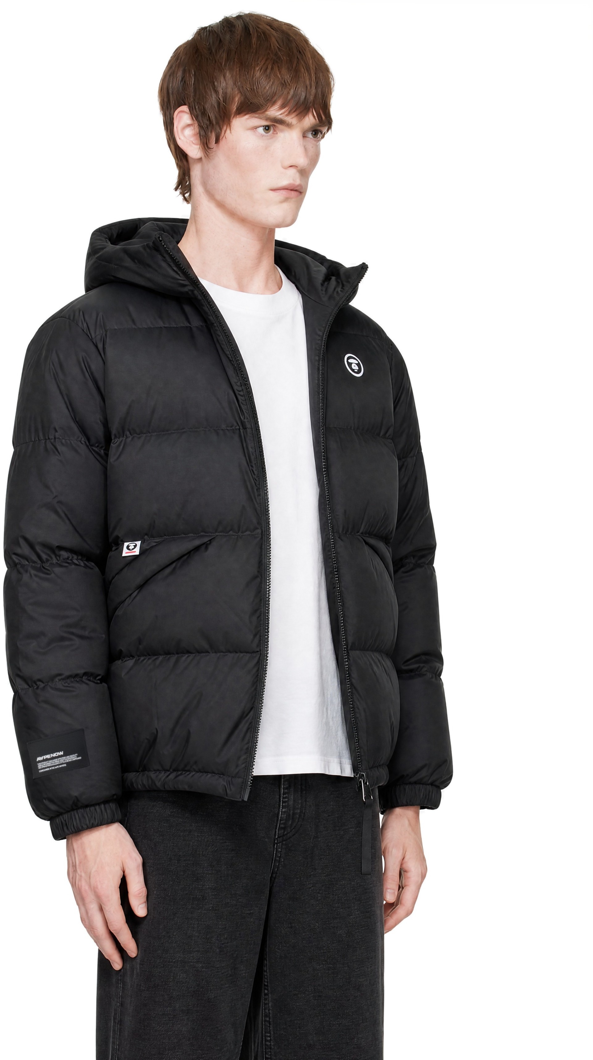 AAPE by A Bathing Ape - Black 'AAPENOW' Down Jacket