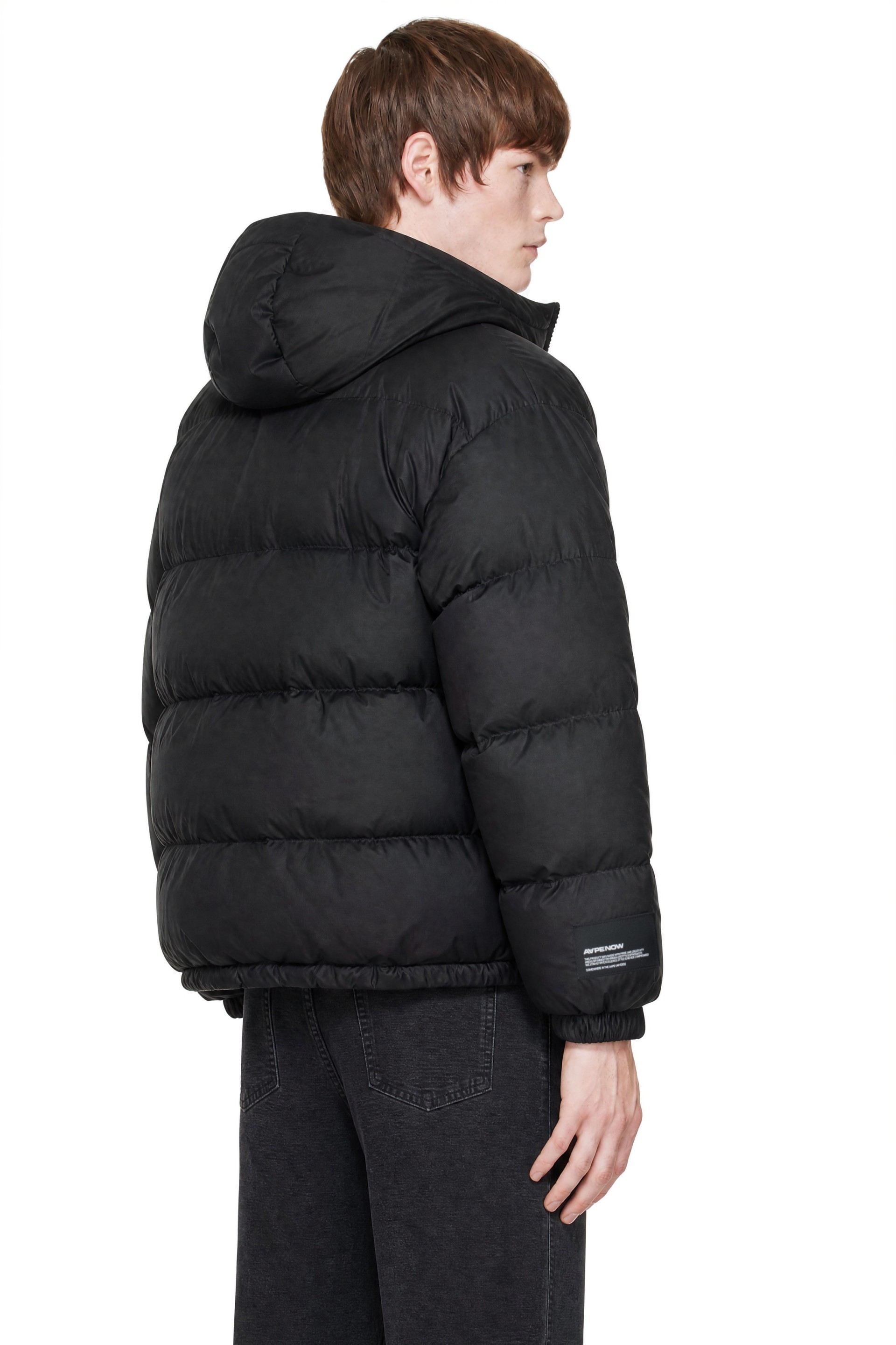 AAPE by A Bathing Ape - Black 'AAPENOW' Down Jacket